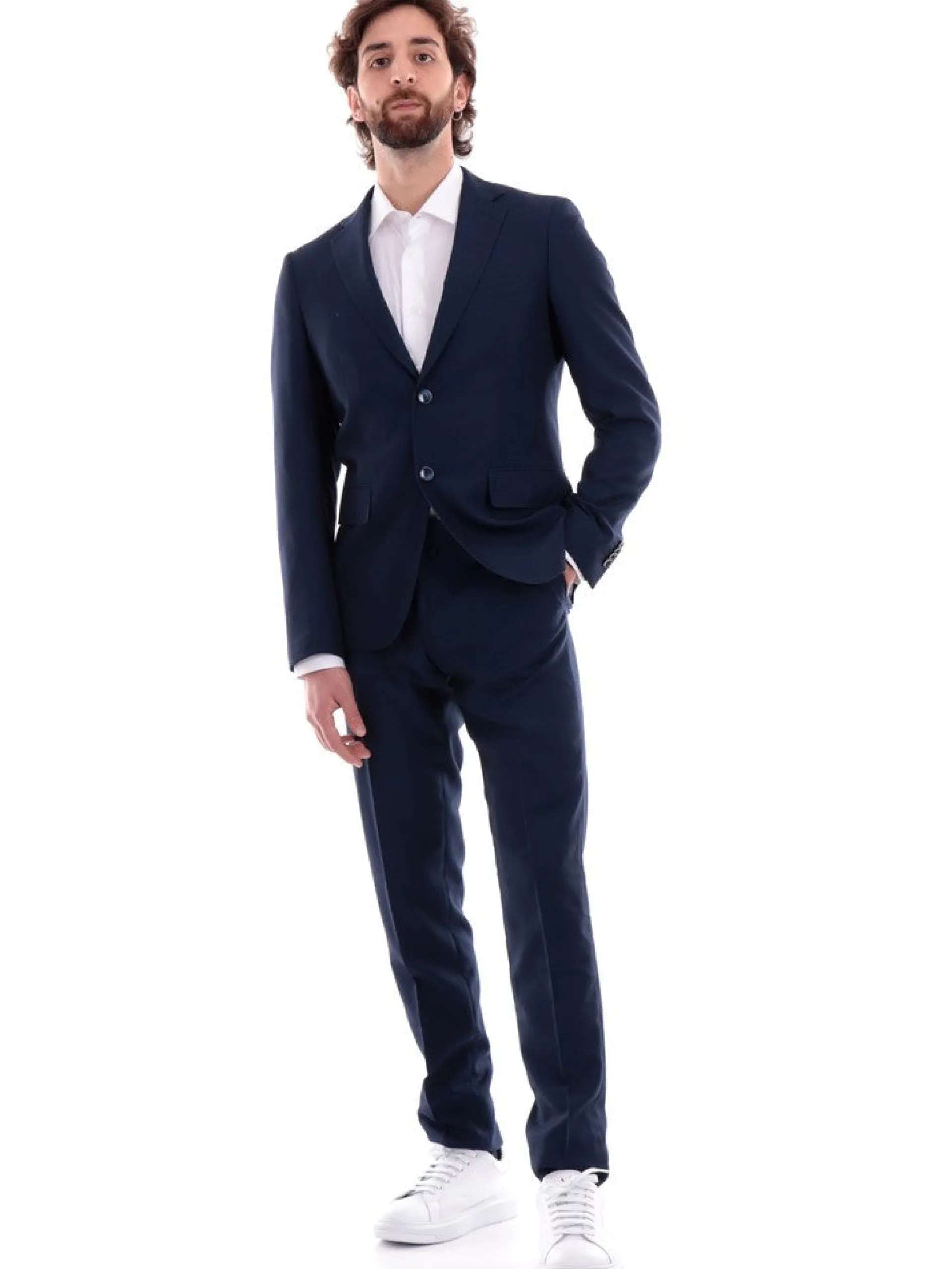 ALDO MARIA TESTA Completi*Abito completo blu navy da uomo Drop 7 AB600TR104