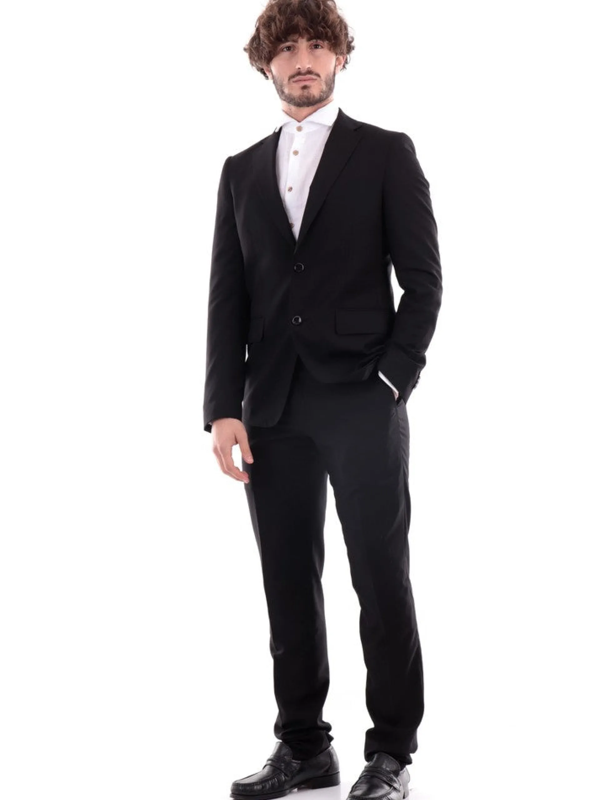 ALDO MARIA TESTA Completi*Abito completo nero da uomo AB600TR