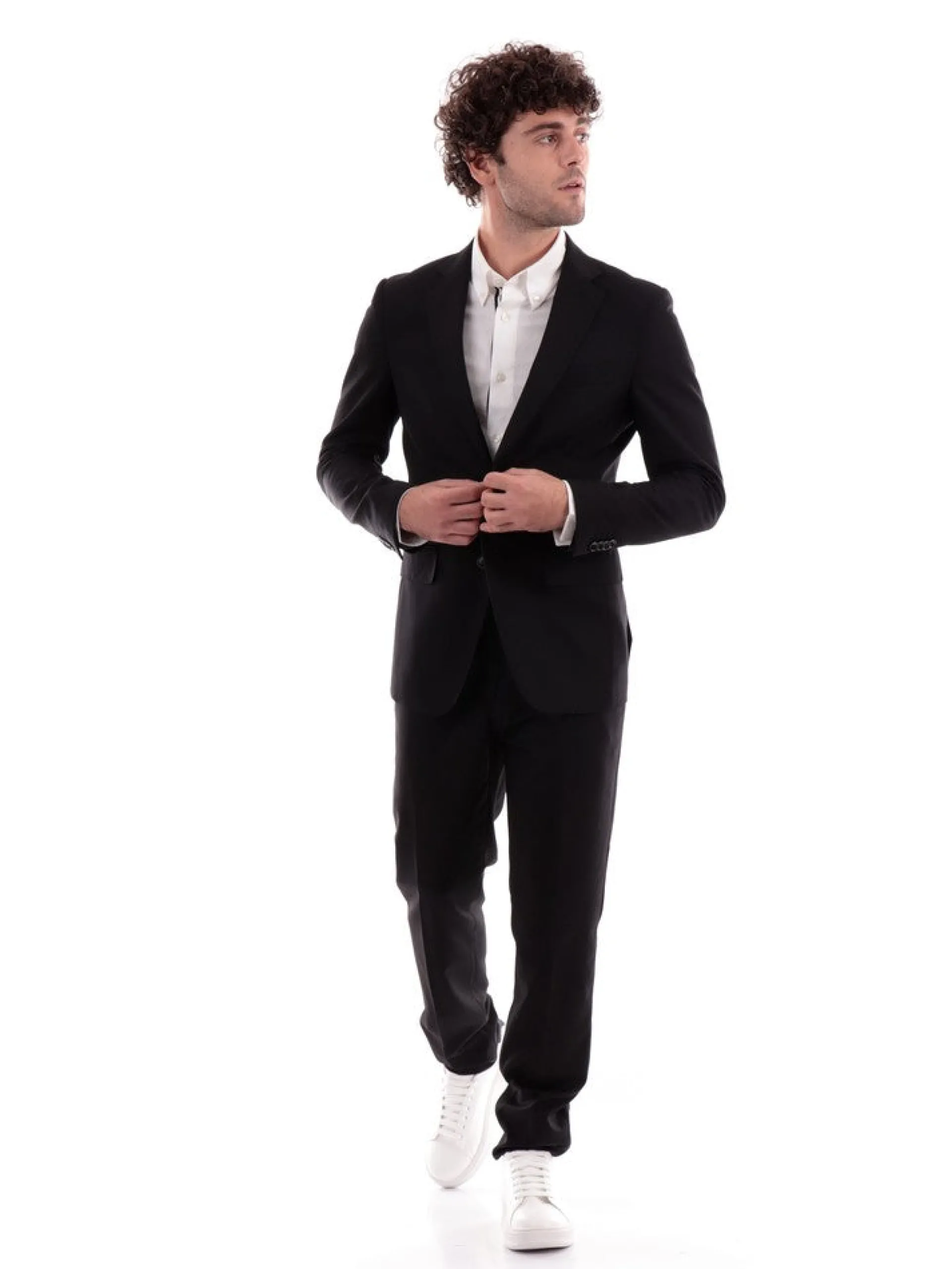 ALDO MARIA TESTA Completi*Abito Completo Elegante da Uomo nero Drop 7 AB600TR6
