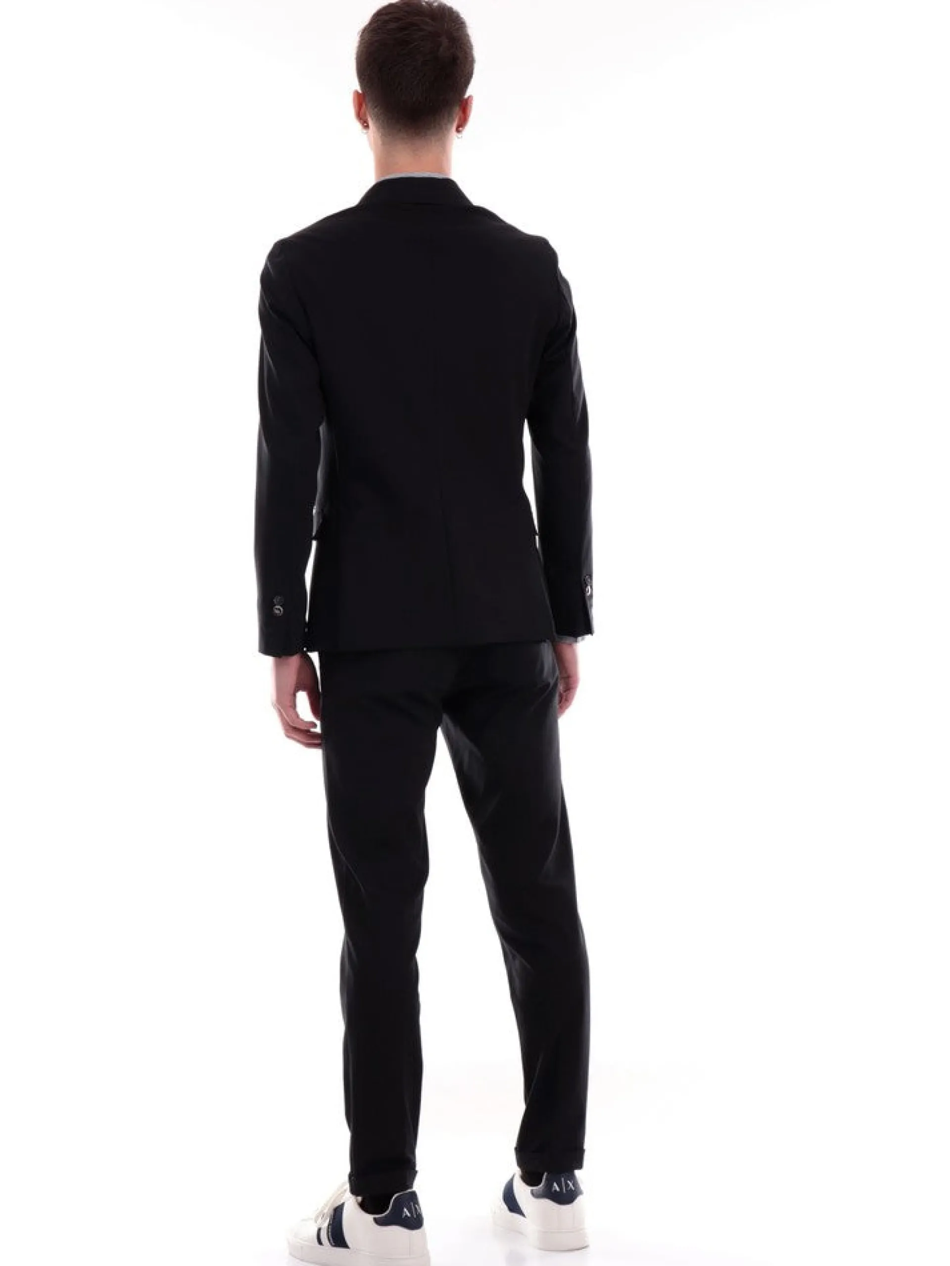 MULISH Completi*Abito completo nero da uomo Jersey KVAABS900