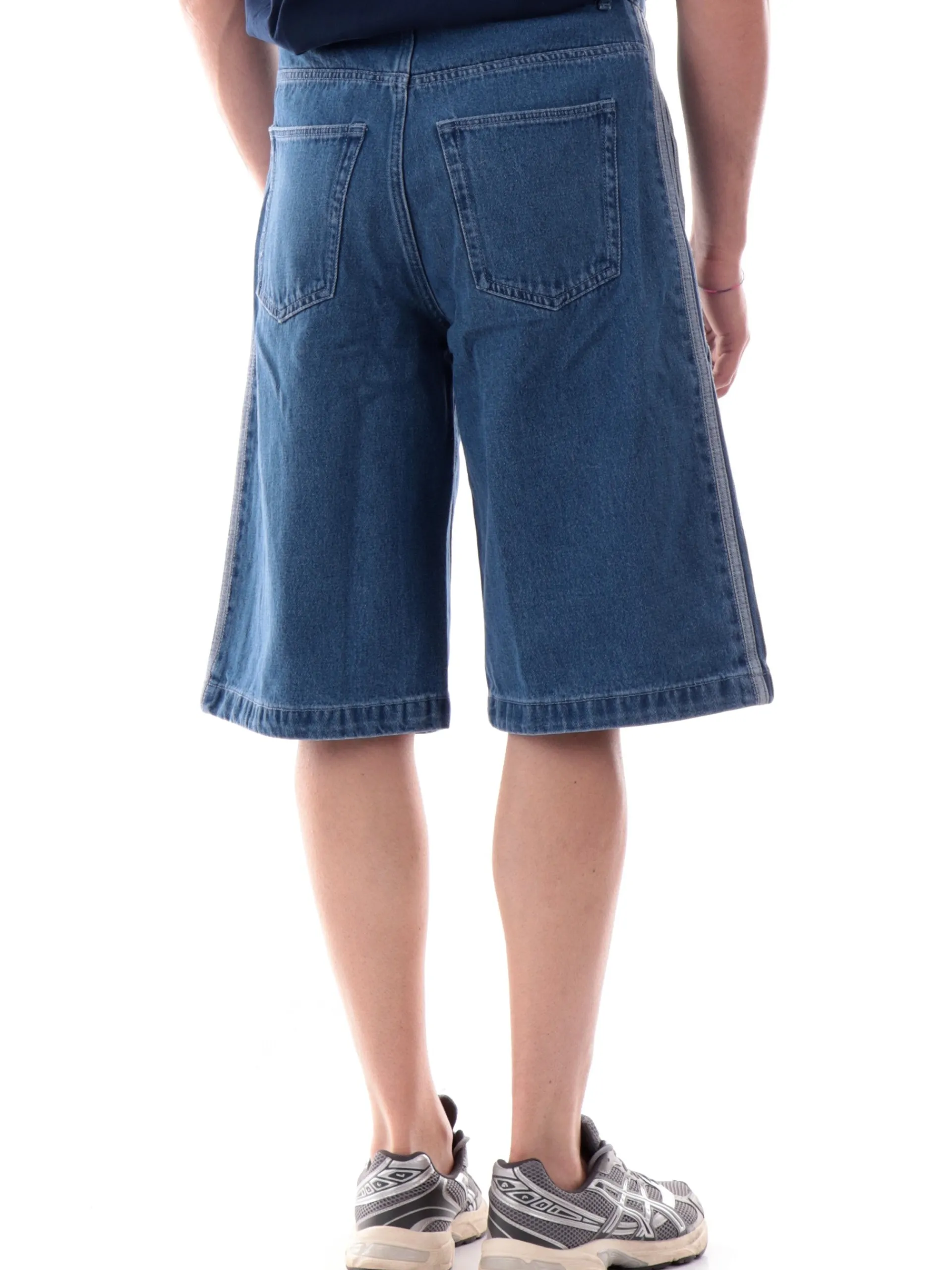 ADIDAS ORIGINALS Bermuda*Bermuda Adidas jeans da uomo 3Stripes vita alta over JC6235