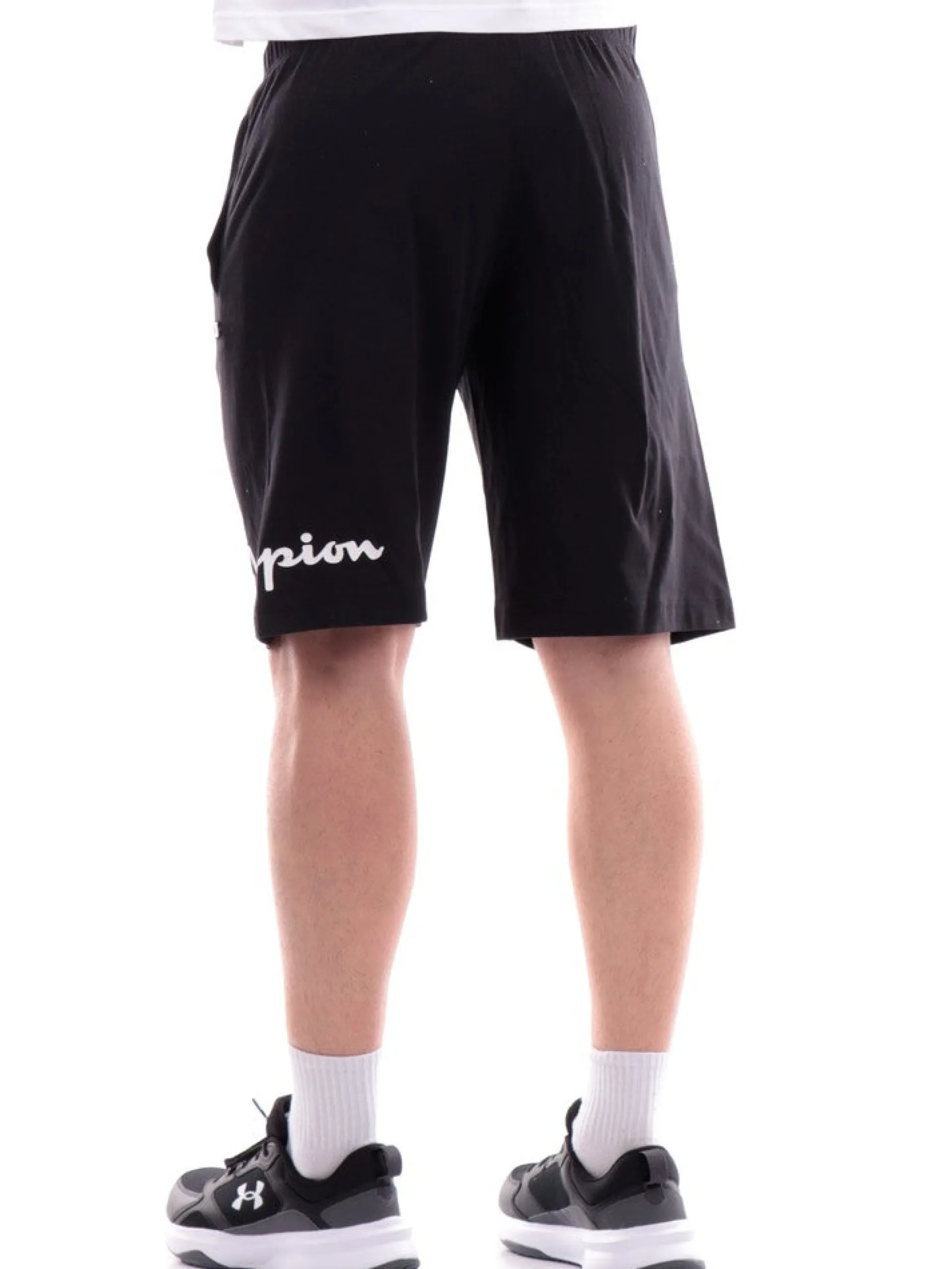 CHAMPION Bermuda*Bermuda neri da uomo maxi logo 219931