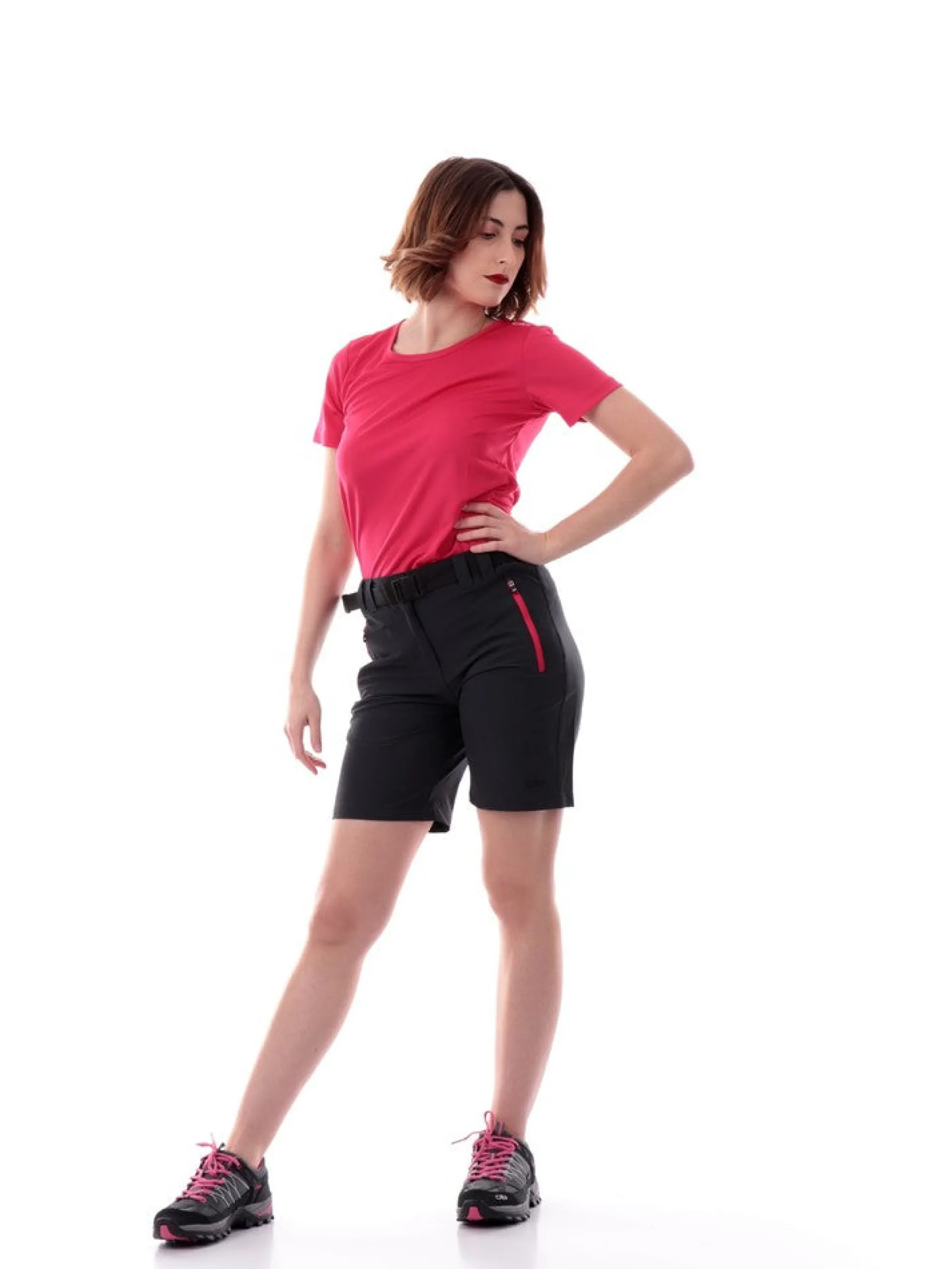 CMP Bermuda*Bermuda donna grigi con tasche e cintura 3T51146