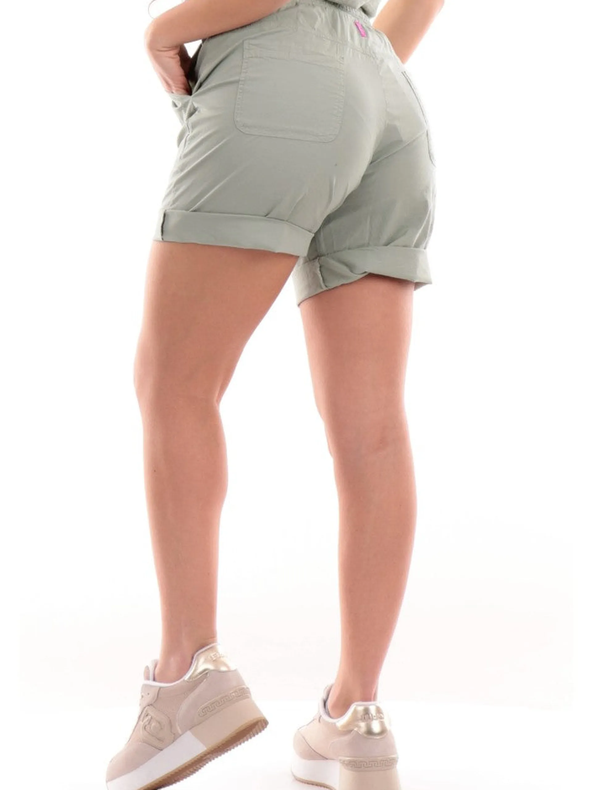 DEHA Shorts*Bermuda Donna verde salvia pantaloncini cotone popeline A0062712616