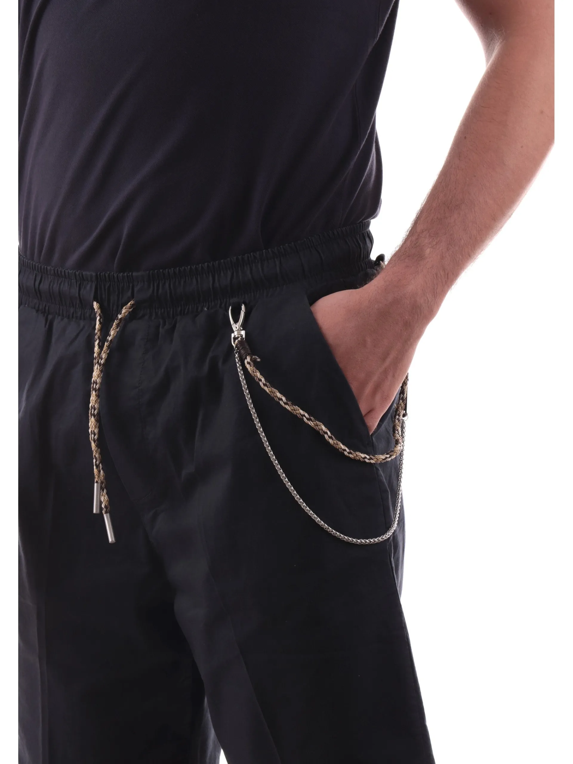 GIANNI LUPO Bermuda*Bermuda blu da uomo con catenella rimovibile GL6073QS25