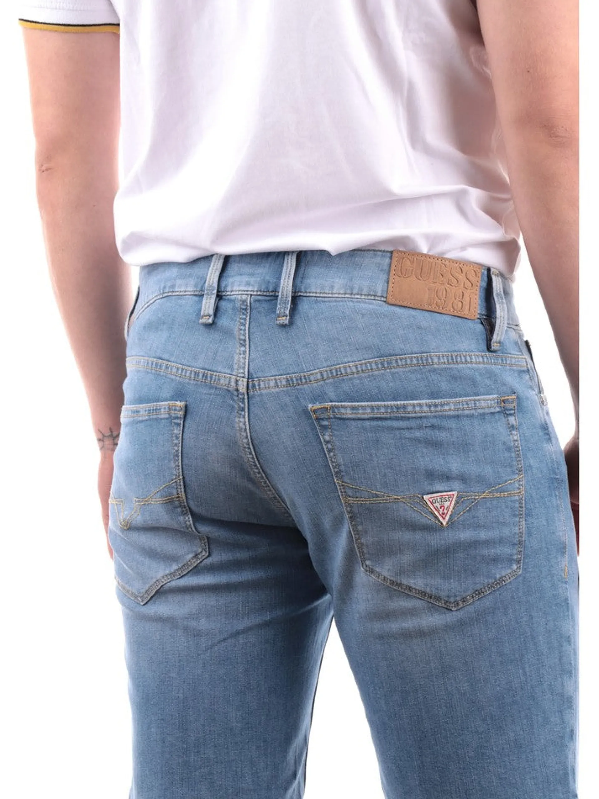 GUESS Bermuda*Bermuda blu da uomo Angels M4GD03D4Z25