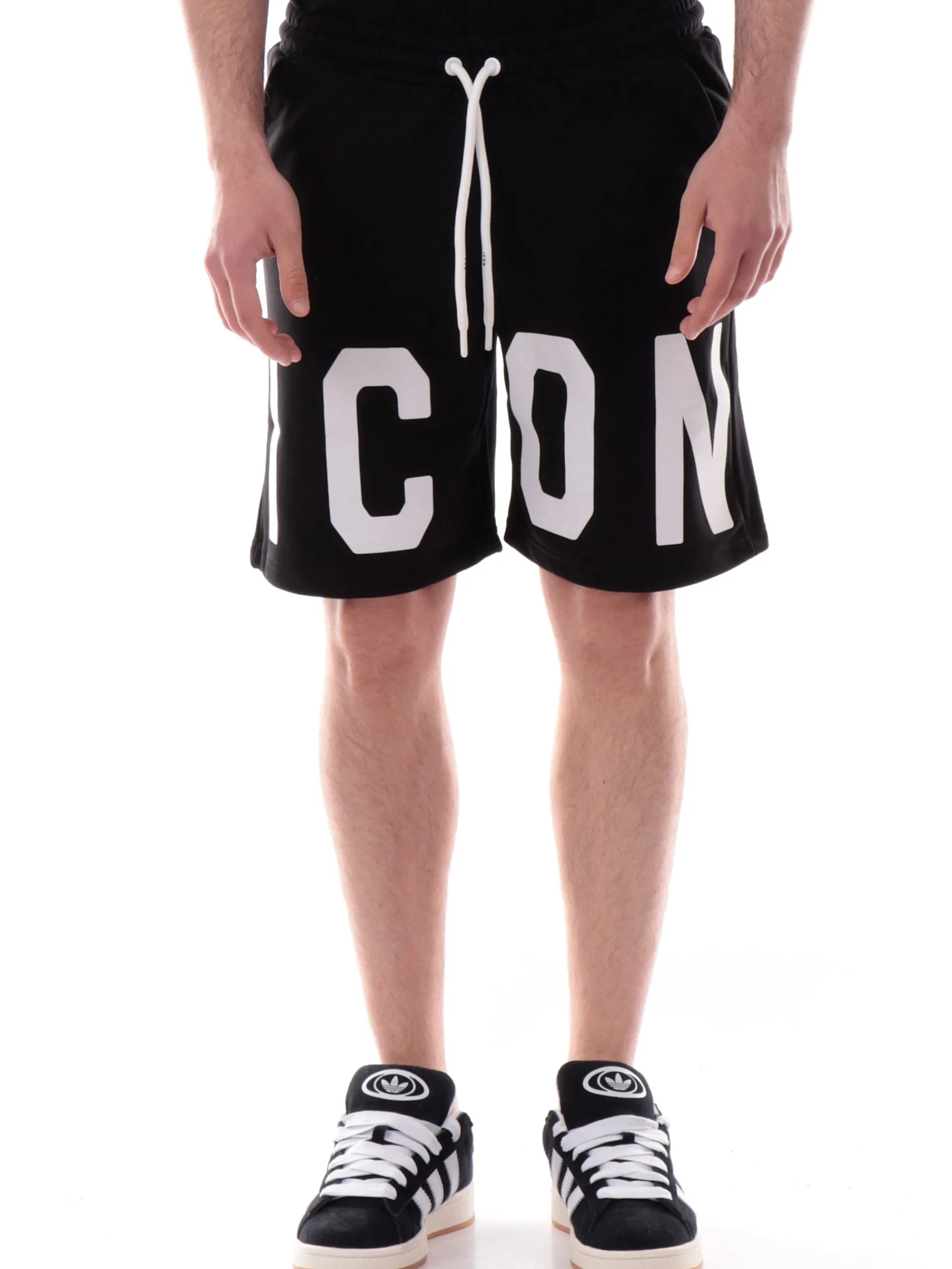 ICON Bermuda*Bermuda Neri da uomo logo grande bianco ICUS2S5B001