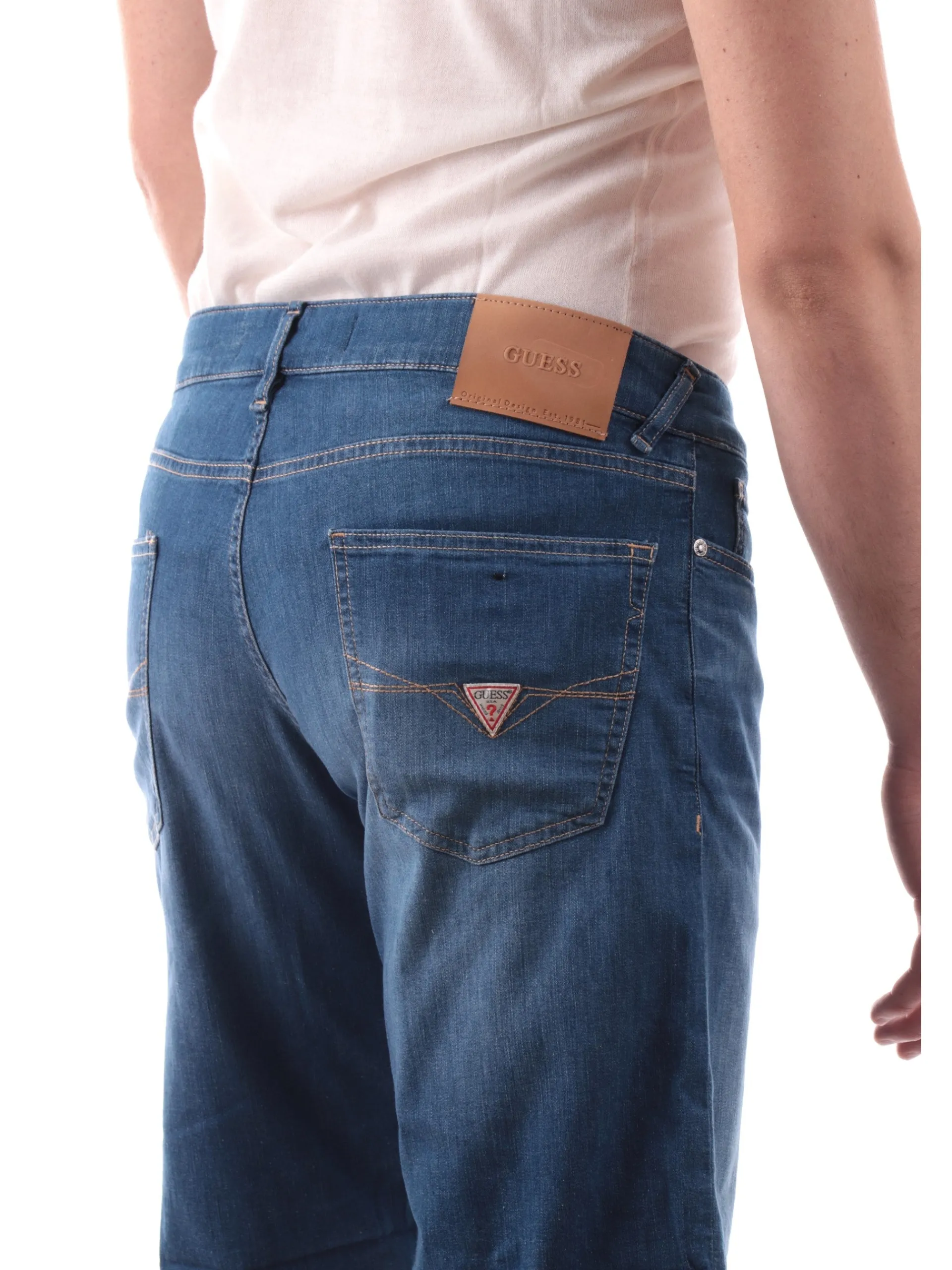 GUESS Bermuda*Bermuda jeans blu da uomo Sonny M5GD01D5MZ2