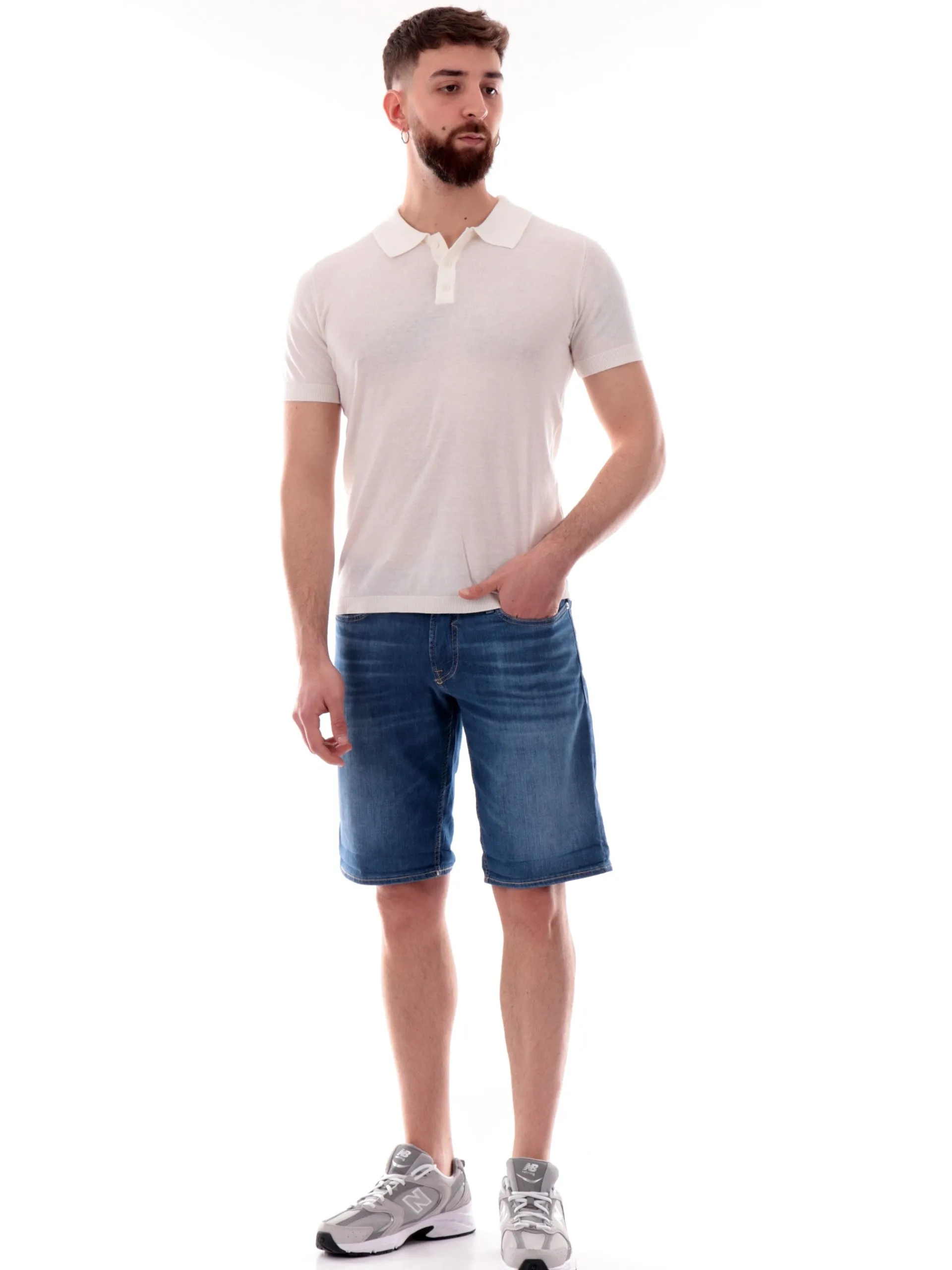 GUESS Bermuda*Bermuda jeans blu da uomo Sonny M5GD01D5MZ2