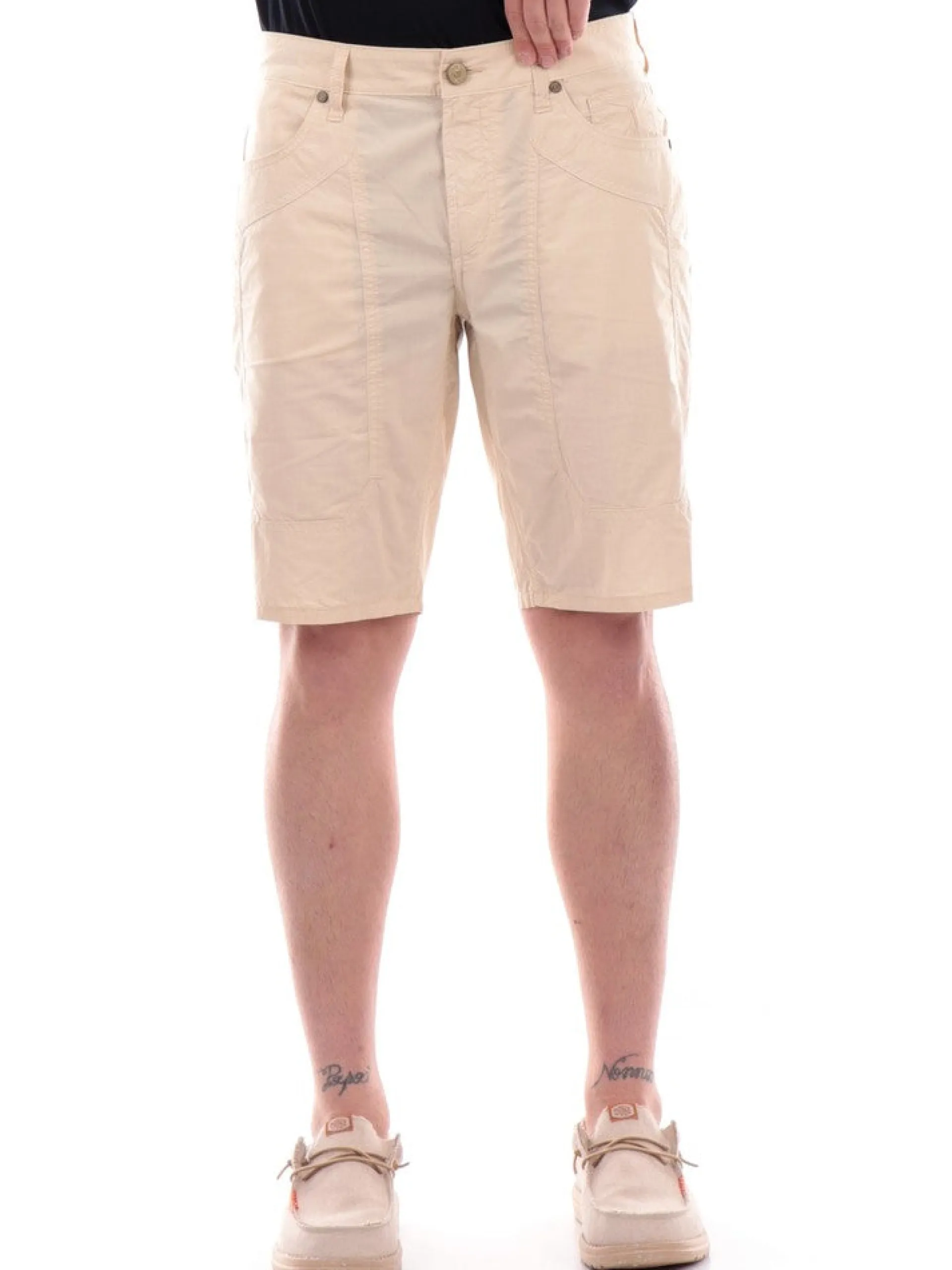 JECKERSON Bermuda*Bermuda beige da uomo Jayden Tela UPBE001TELA