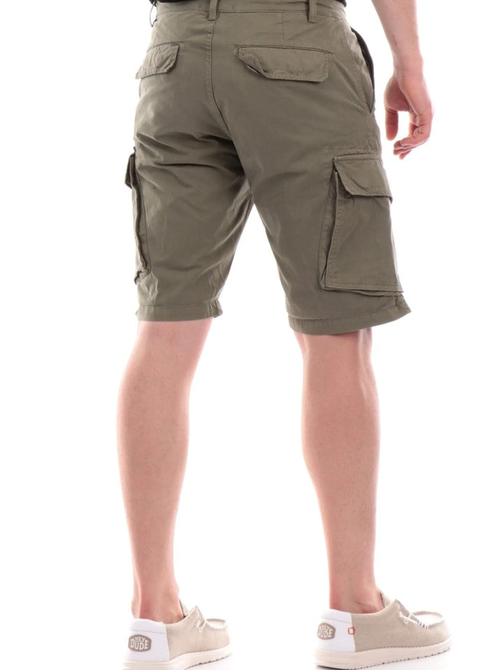 LYLE & SCOTT Bermuda*Bermuda Lyle and Scott Verdi Militari Cargo da Uomo con Tasconi Wembley SH1815ITAX