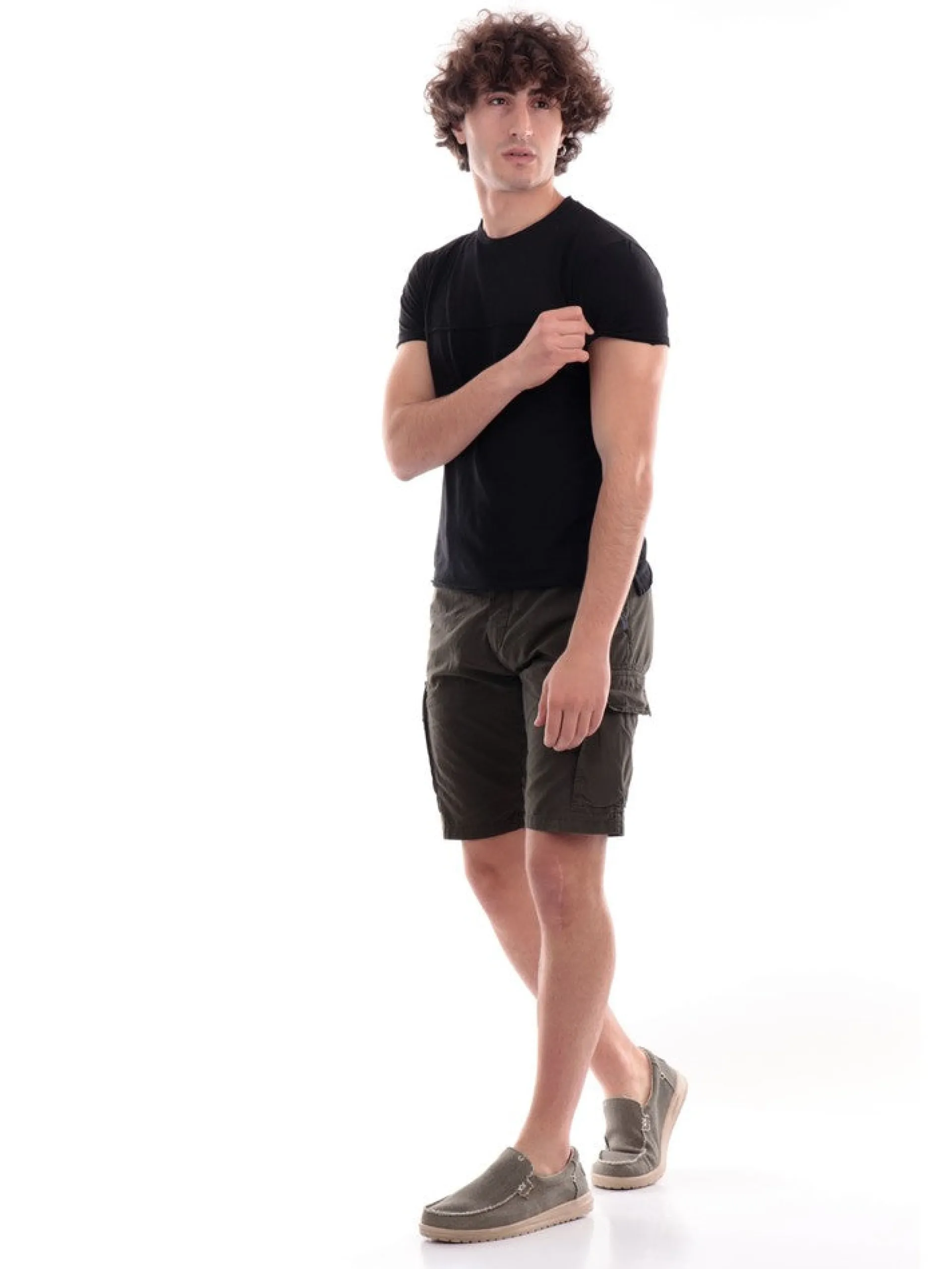 MODFITTERS Bermuda*Bermuda verde militare da uomo DOVERSHORT