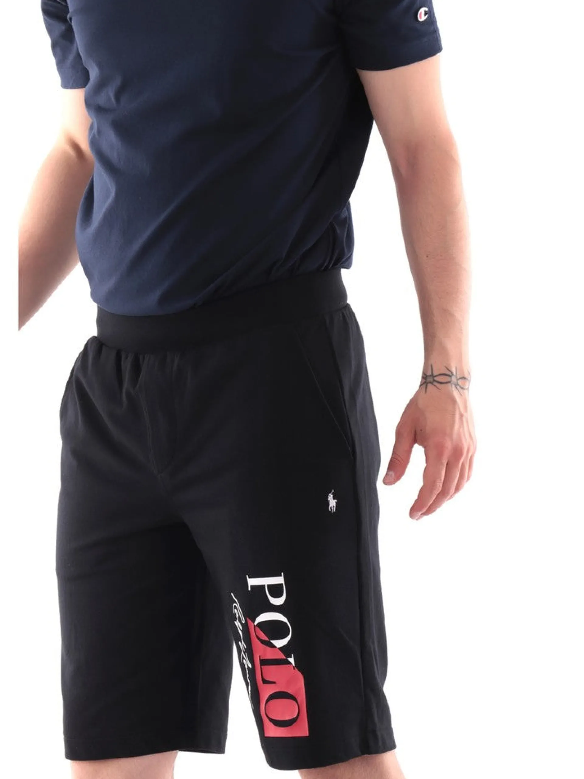 RALPH LAUREN Bermuda*Bermuda neri da uomo maxi logo 714932513