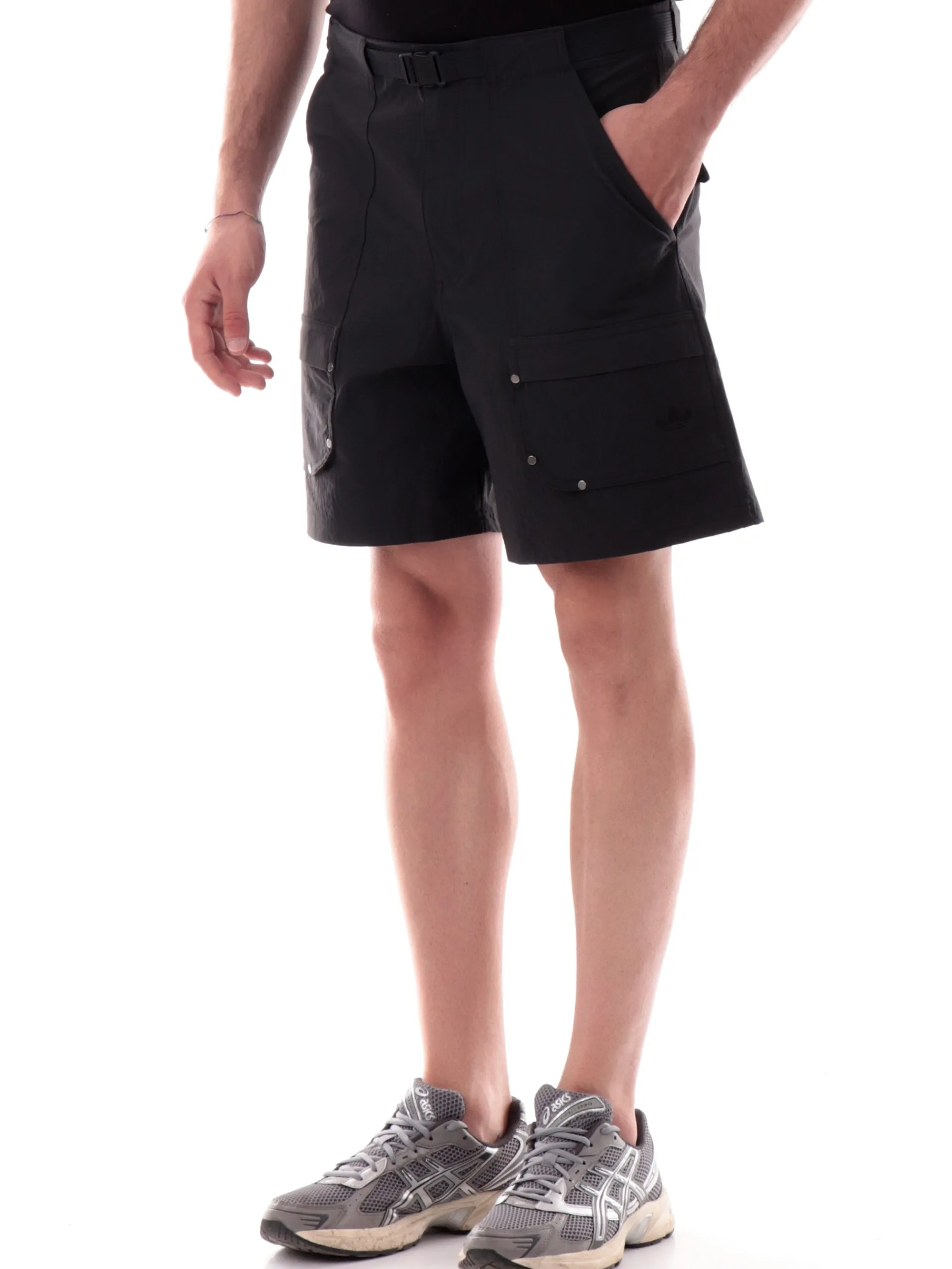 ADIDAS ORIGINALS Bermuda*Bermuda trekking Adidas neri da uomo con tasconi JD2107