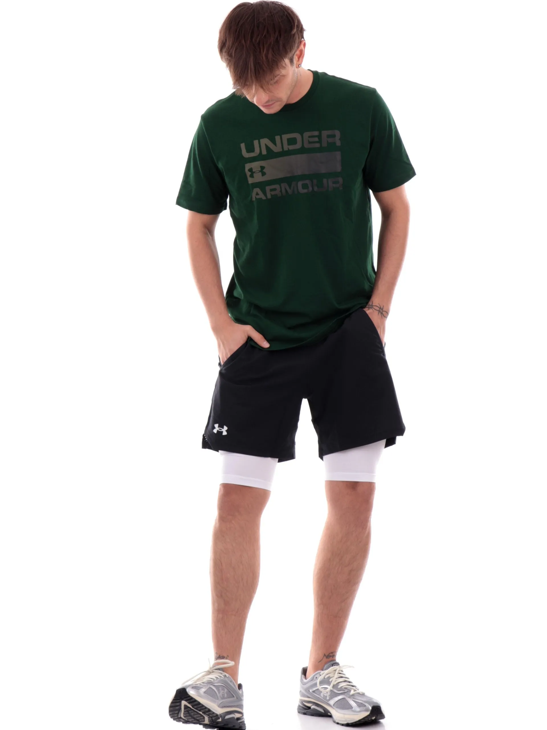 UNDER ARMOUR Bermuda*Bermuda Vanish Woven 2 In 1 neri da uomo calzamaglia interna 13737640