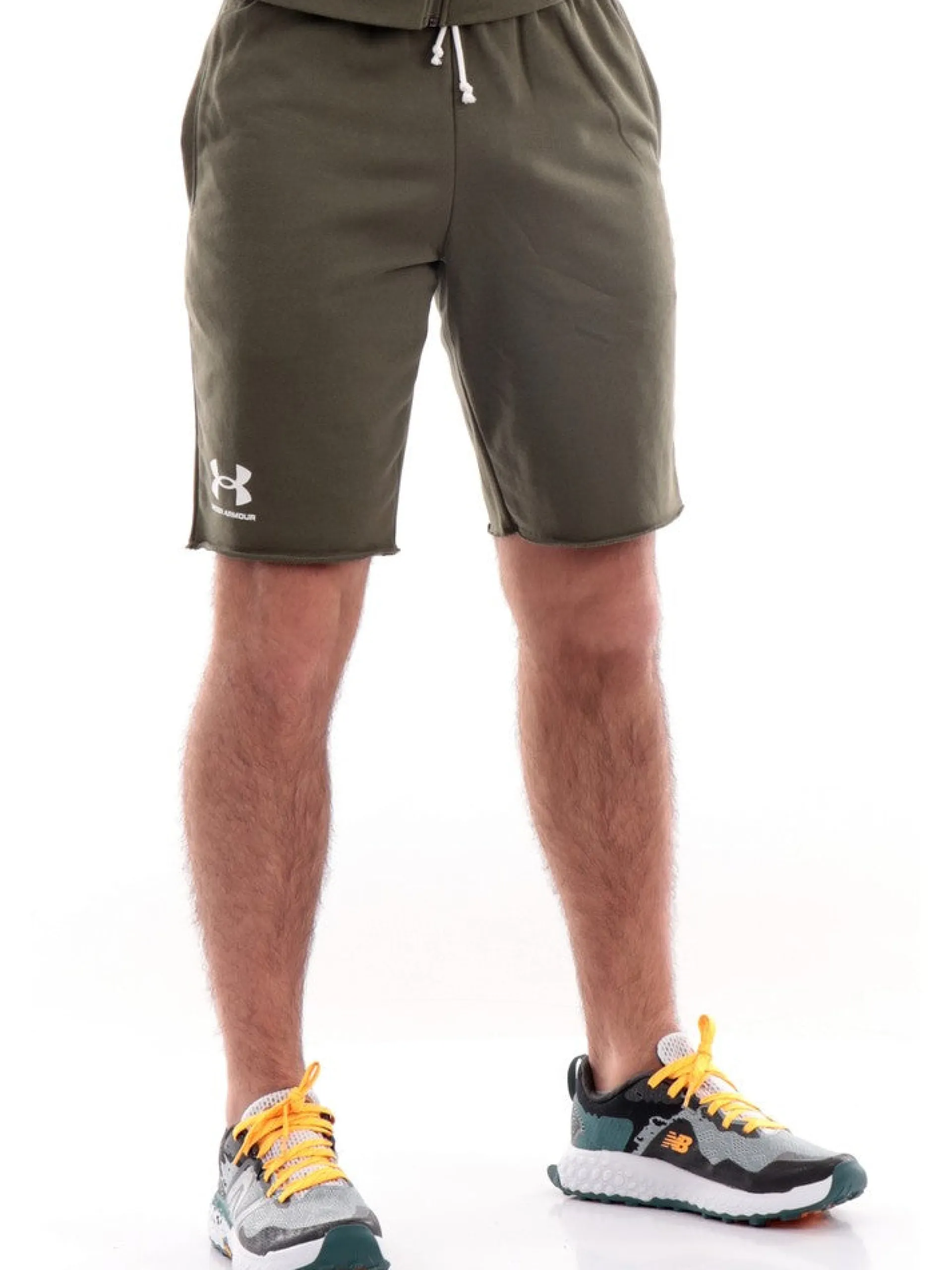 UNDER ARMOUR Bermuda*Bermuda verdi militare da uomo Rival Terry Shorts 13616310