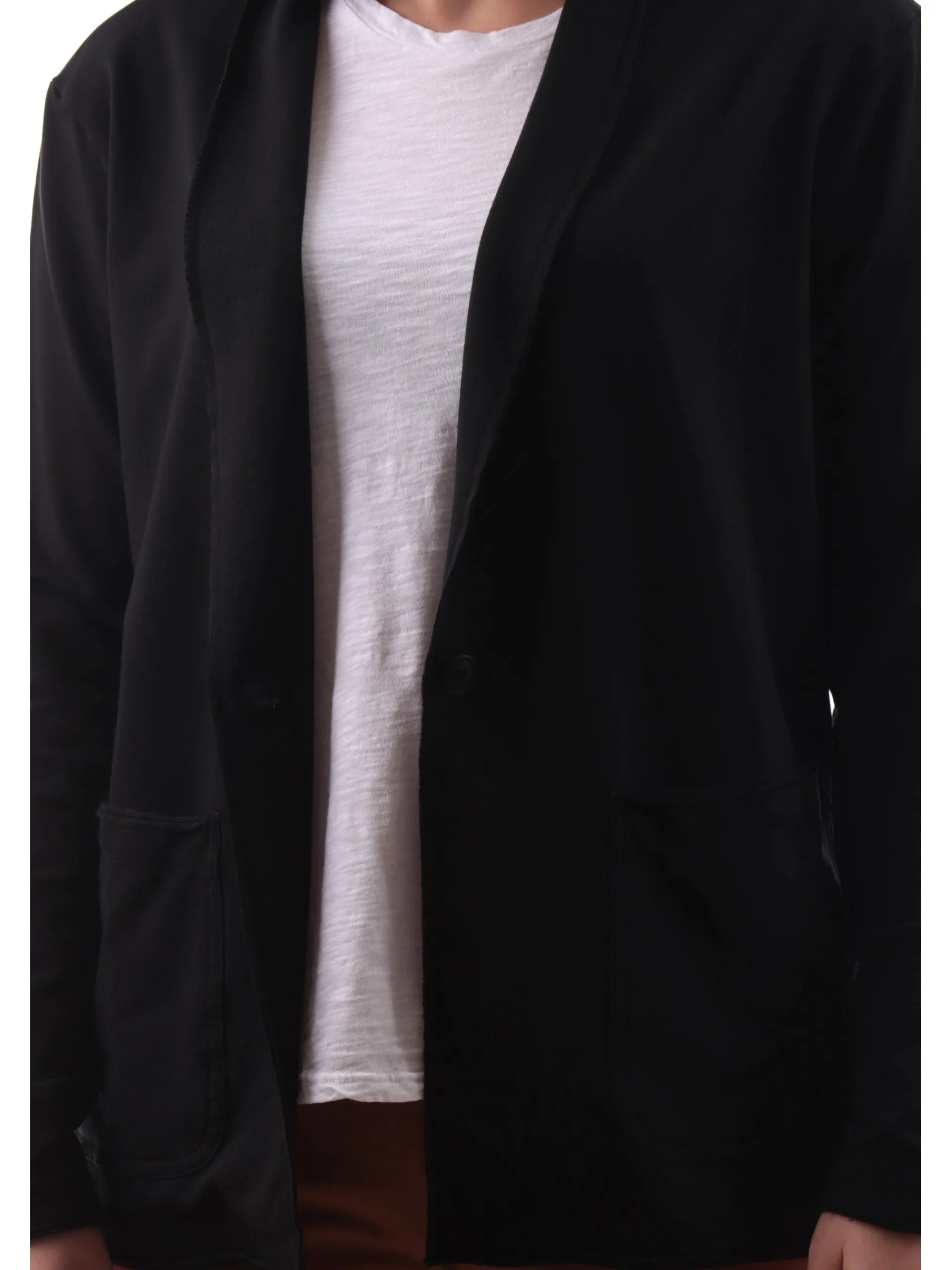 DEHA Giacche*Blazer nera in felpa da donna A00553