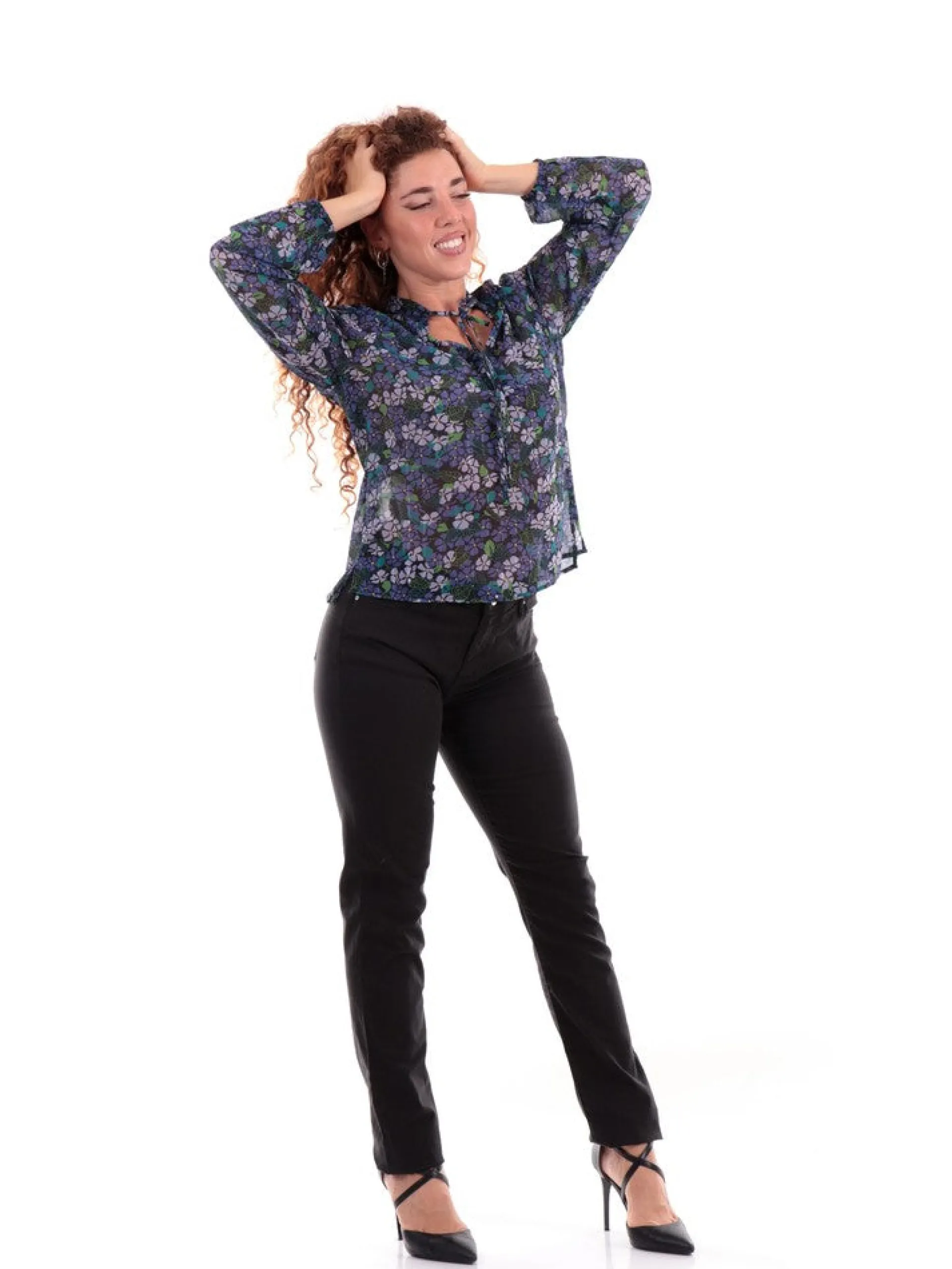 MOLLYBRACKEN Maglie*Blusa Molly Bracken viola da donna Woven R1696BH