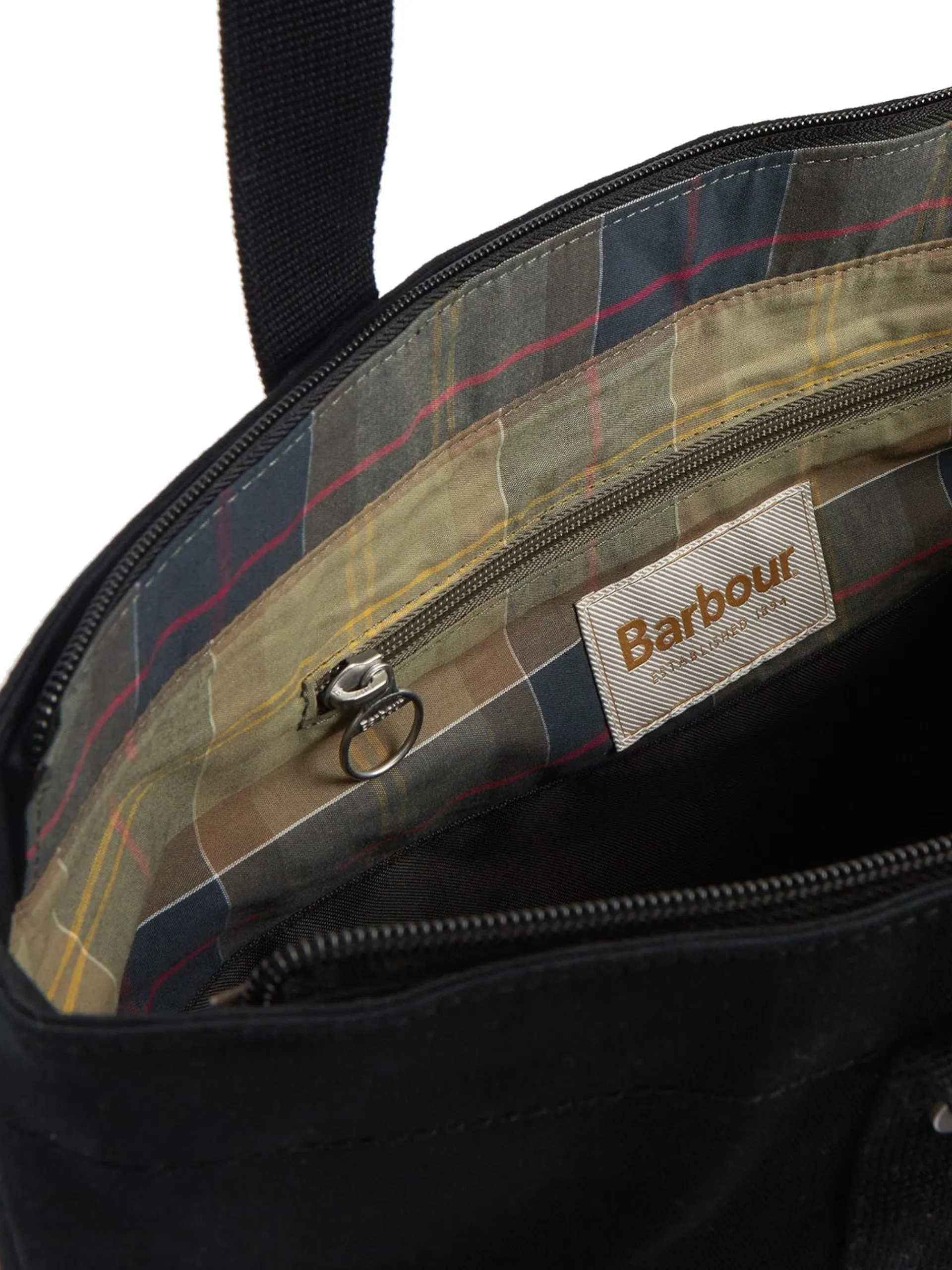 BARBOUR Borse*Borsa nera Olivia Tote Bag logo ricamato LBA0371