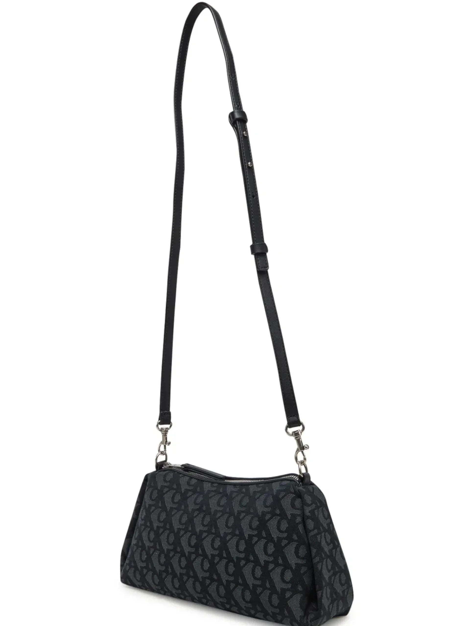 CALVIN KLEIN Borse*Borsa nera Drop Monogram SM Shoulder Bag da donna LV04K3142G