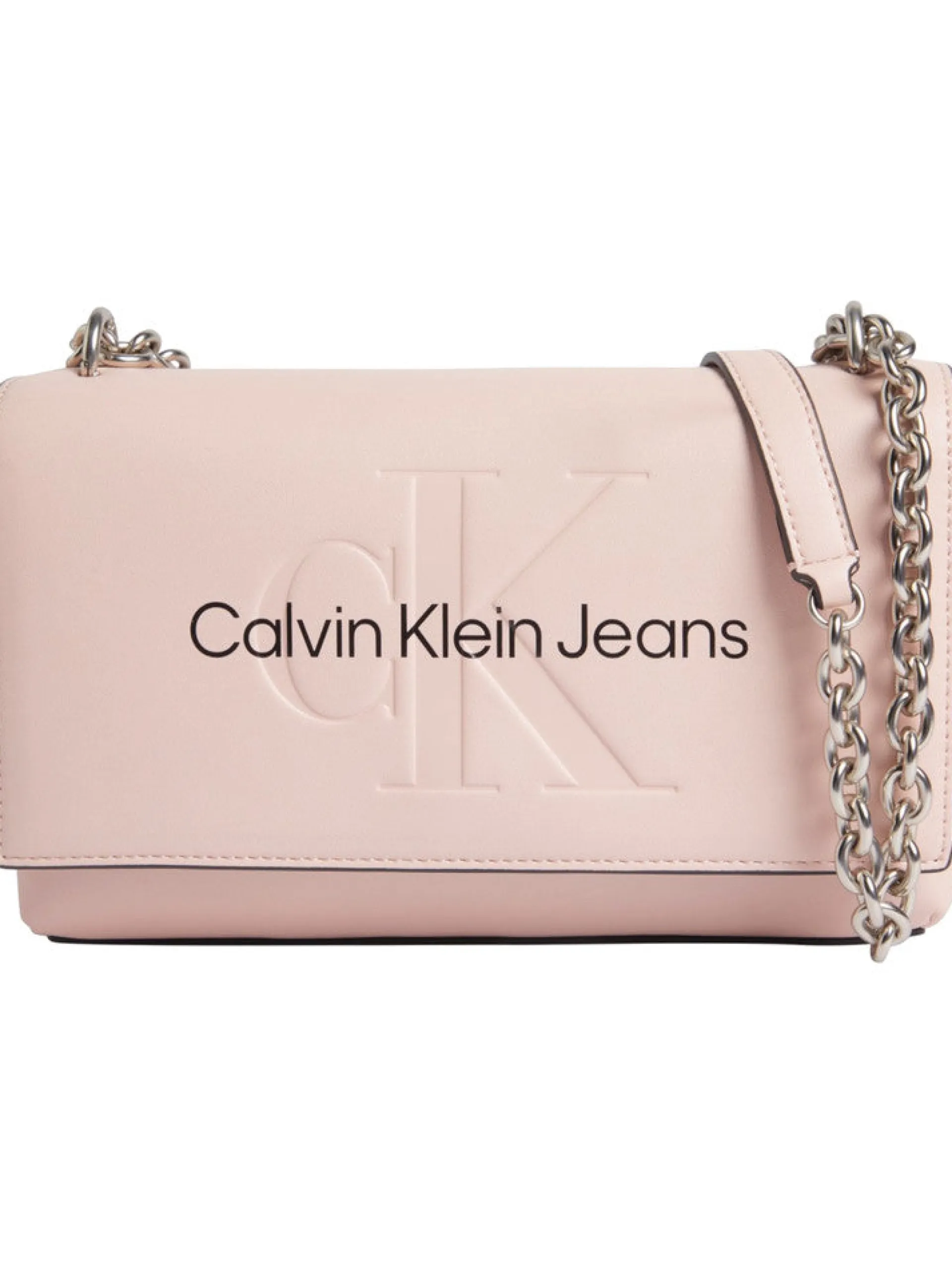 CALVIN KLEIN Borse*Borsa rosa con tracolla catenella K60K611866