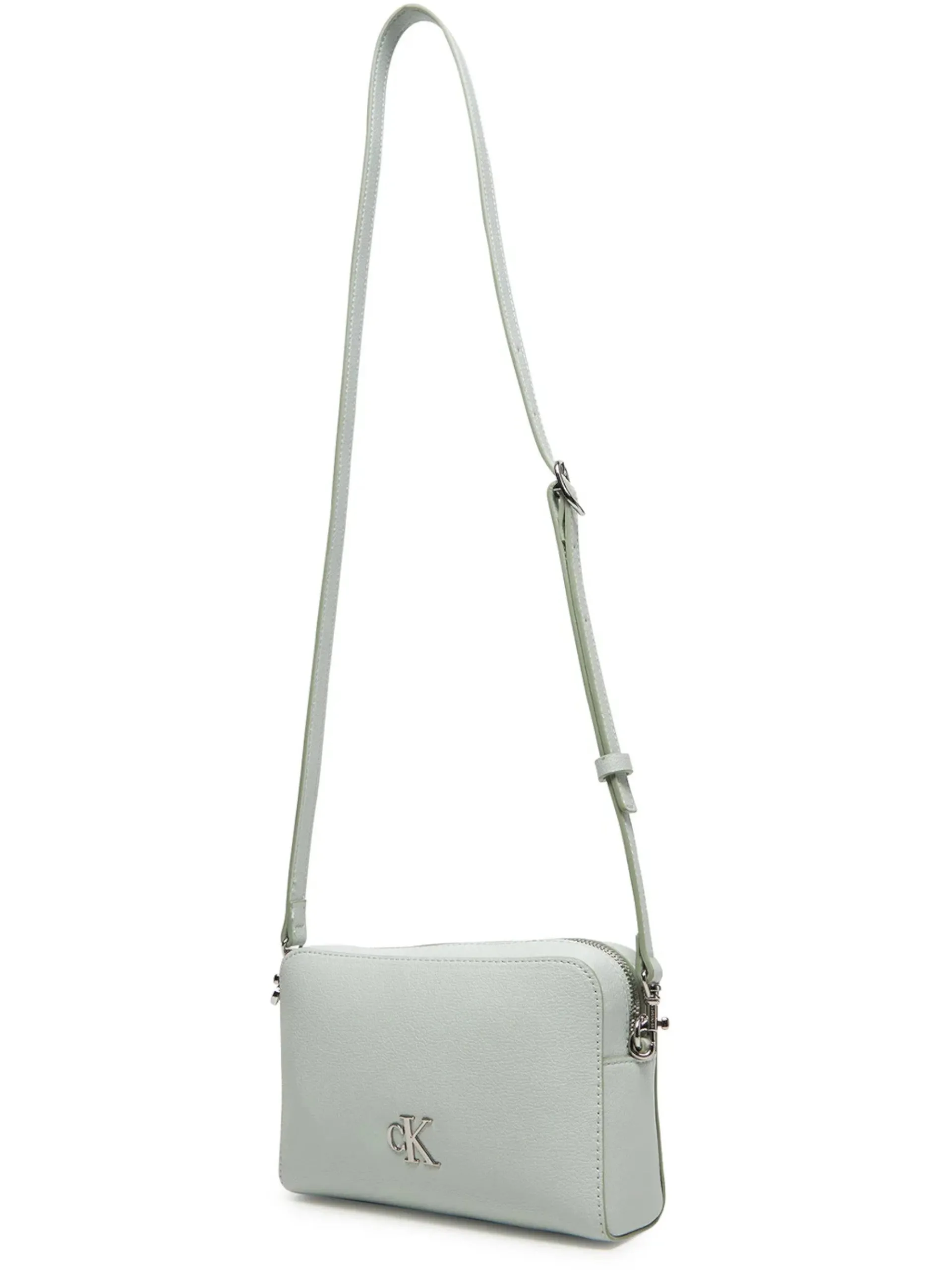 CALVIN KLEIN Borse*Borsa verde acqua Minimal Monogram Camera Bag da donna con tracolla LV04K3162G