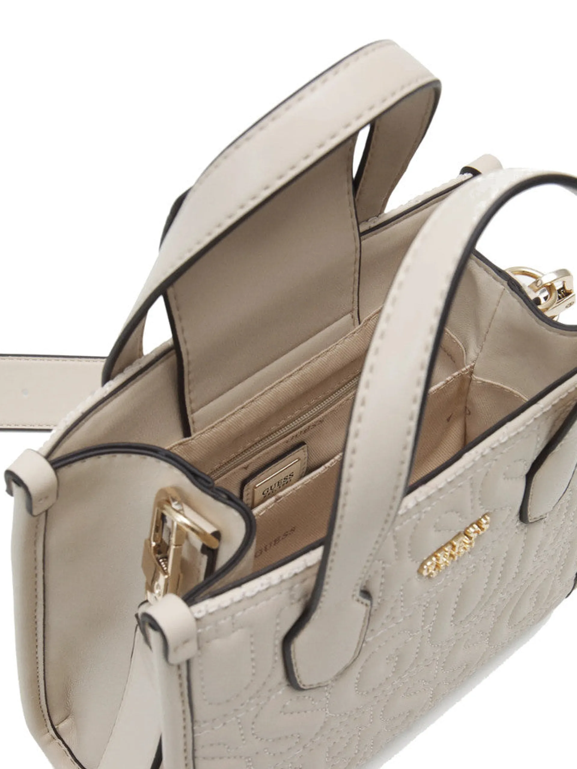 GUESS Borse*Borsa beige da donna con tracolla Silvana 2 Mini HWEE8665770