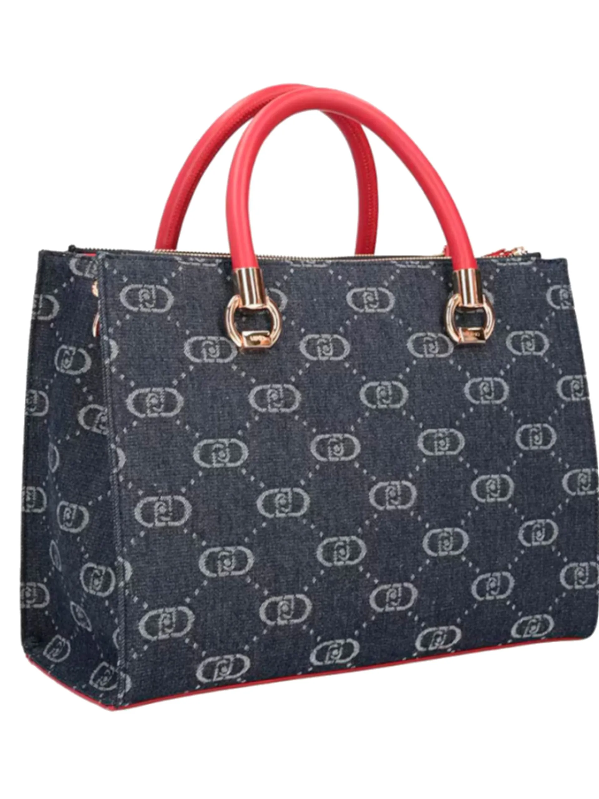 LIU JO MILANO Borse*Borsa Liu Jo blu jeans M Satchel da donna con tracolla e pochette AA5008D3200 00770