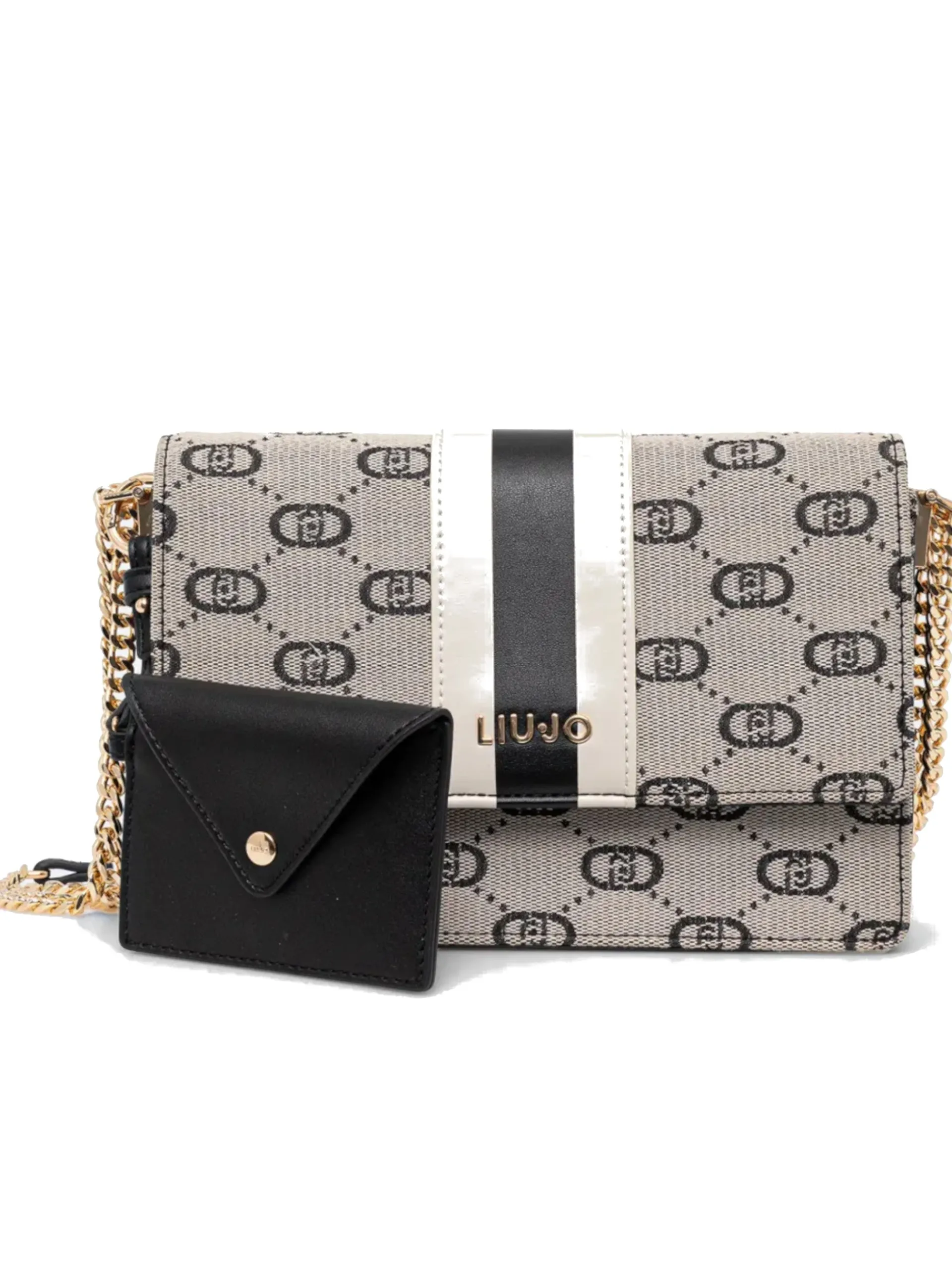 LIU JO MILANO Borse*Borsa Liu Jo grigia C Crossbody da donna con catenella AA5158T3846