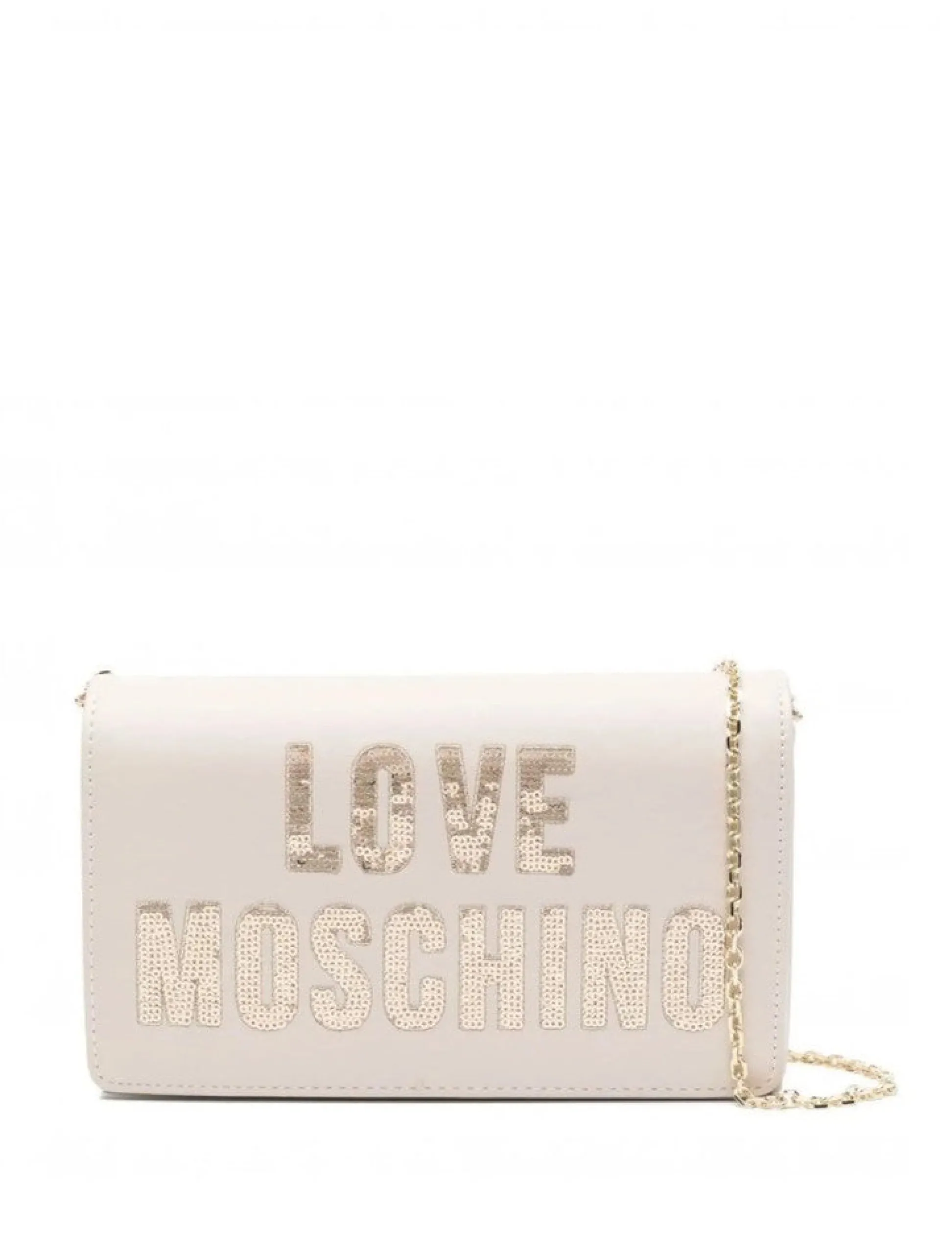 LOVE MOSCHINO Borse*Borsa beige paillettes JC4293