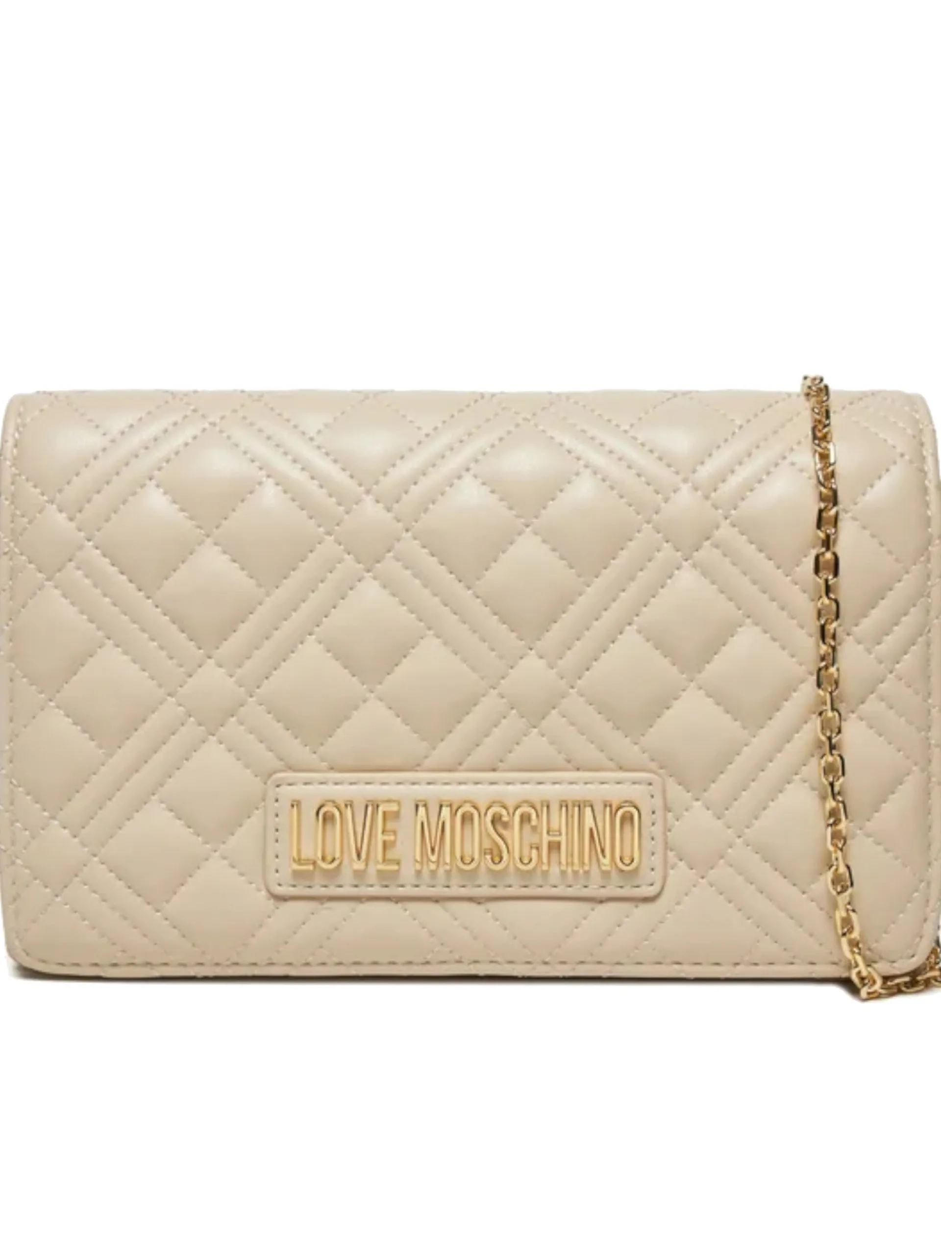 LOVE MOSCHINO Borse*Borsa bianca con tracolla catenella JC4079LA0