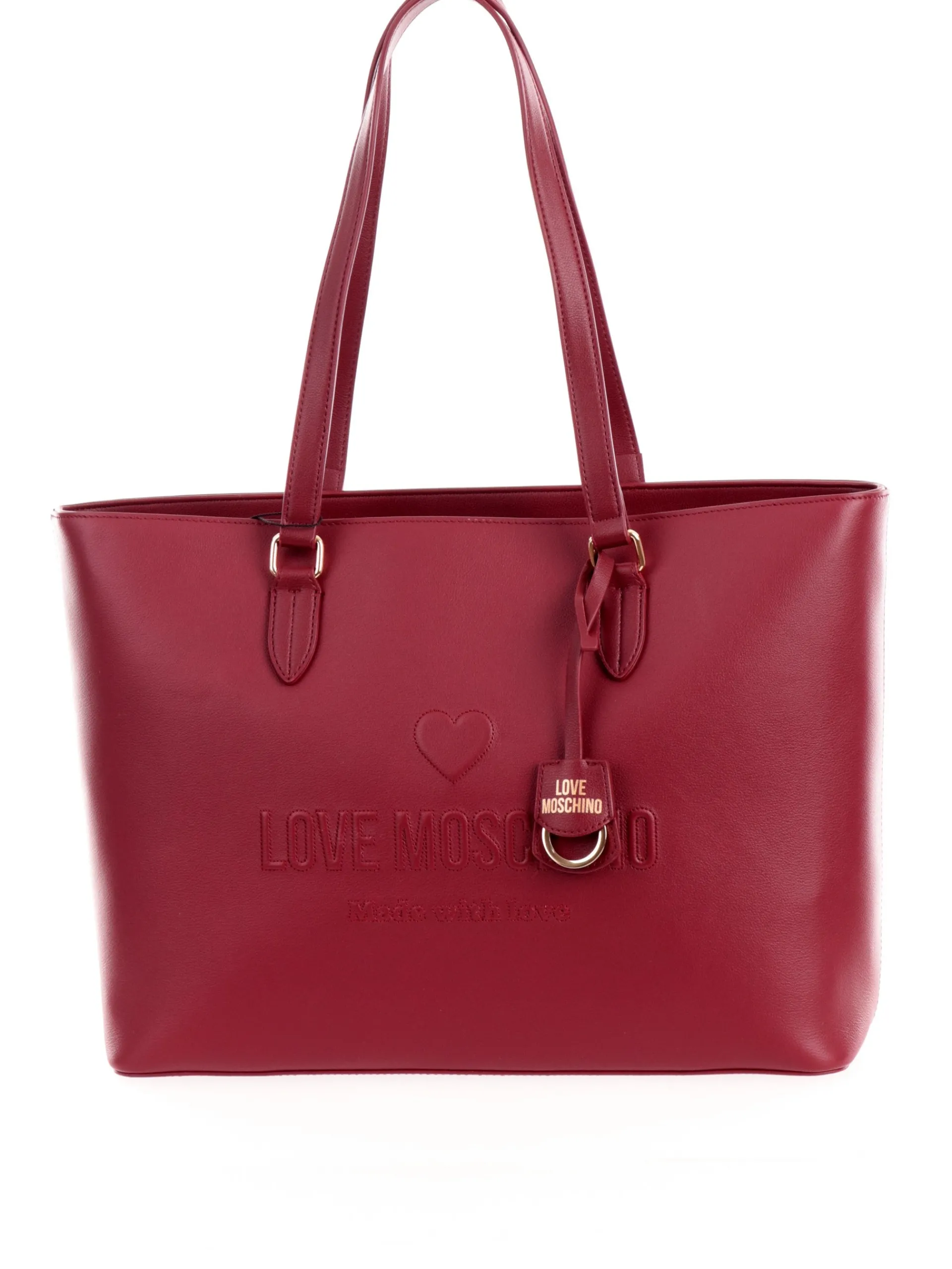 LOVE MOSCHINO Borse*BORSA BORDEAUX DA DONNA CON MANICI in vera pelle JC4114