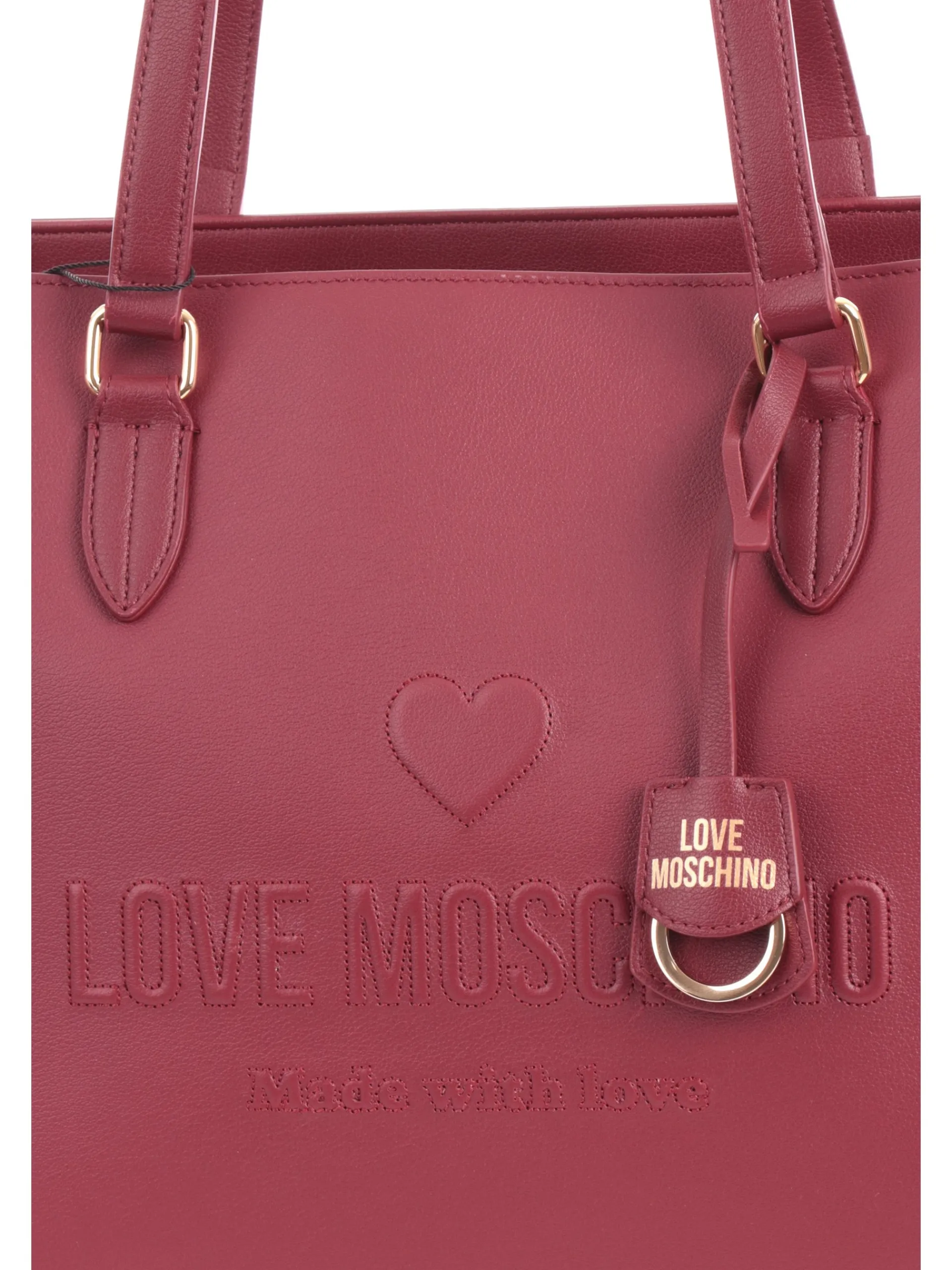 LOVE MOSCHINO Borse*BORSA BORDEAUX DA DONNA CON MANICI in vera pelle JC4114