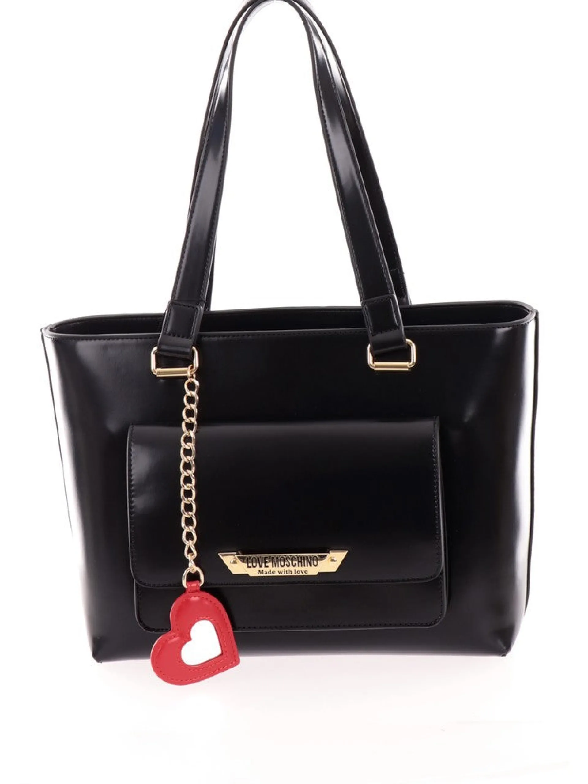 LOVE MOSCHINO Borse*Borsa in pelle nera con manici JC4141LM1