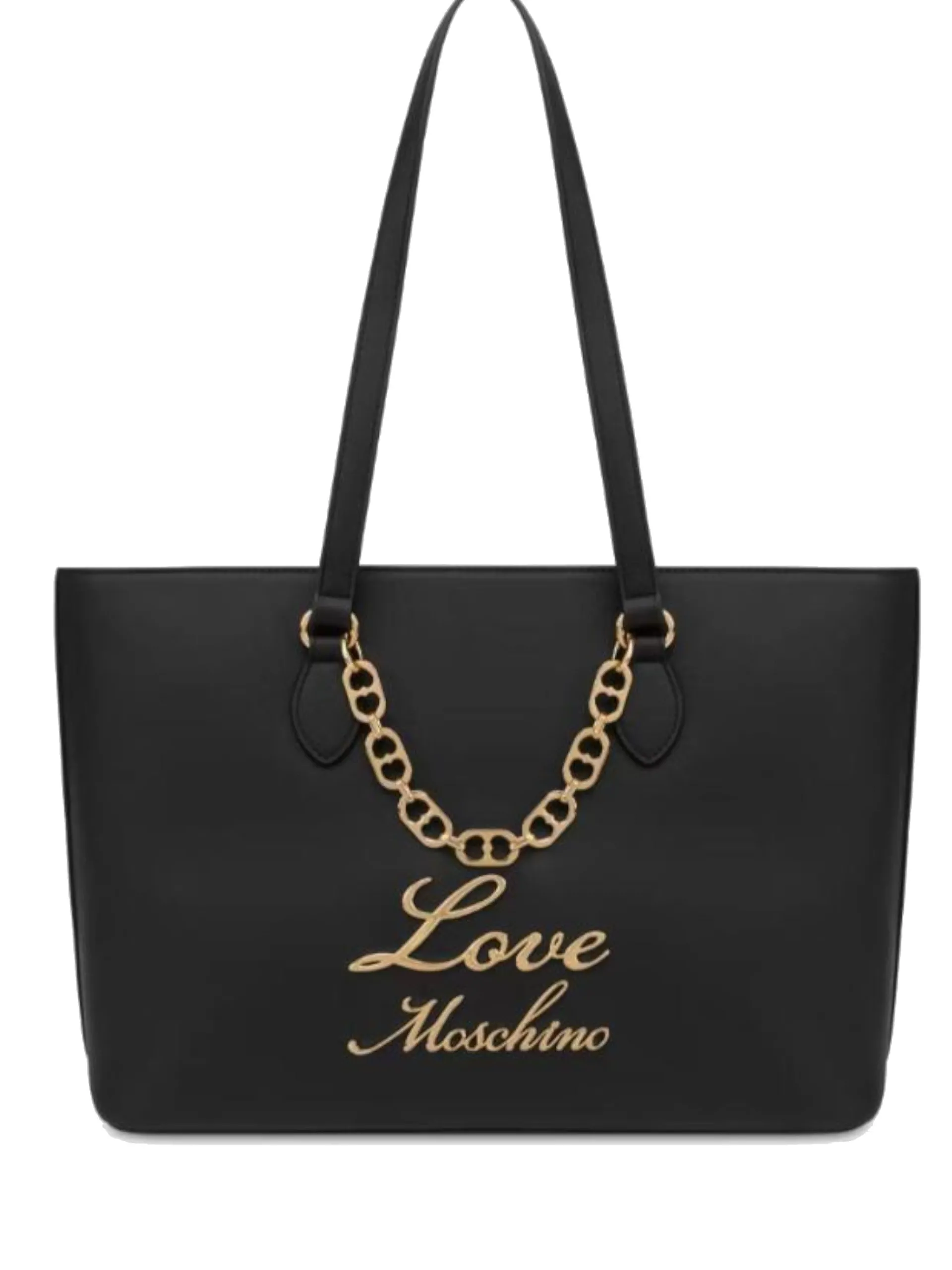 LOVE MOSCHINO Borse*Borsa nera doppio manico con logo JC4315KK0