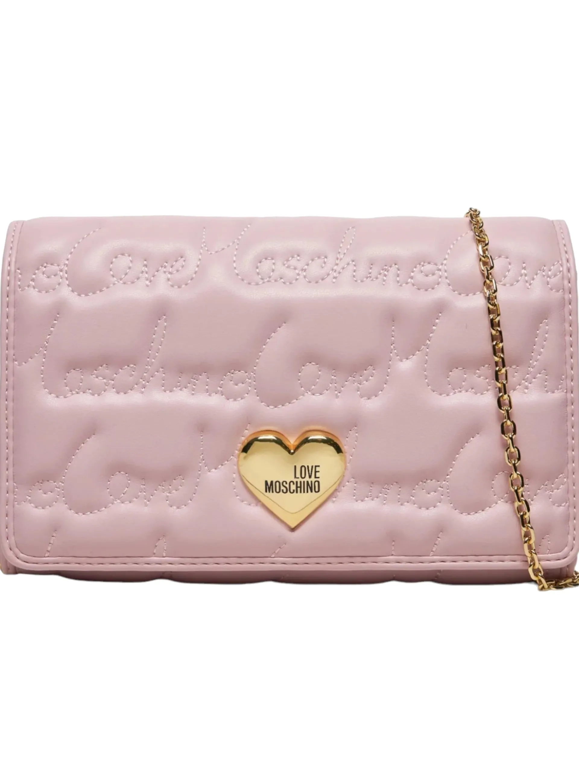 LOVE MOSCHINO Borse*Borsa rosa ricamata tracolla catenella JC4128LJ0