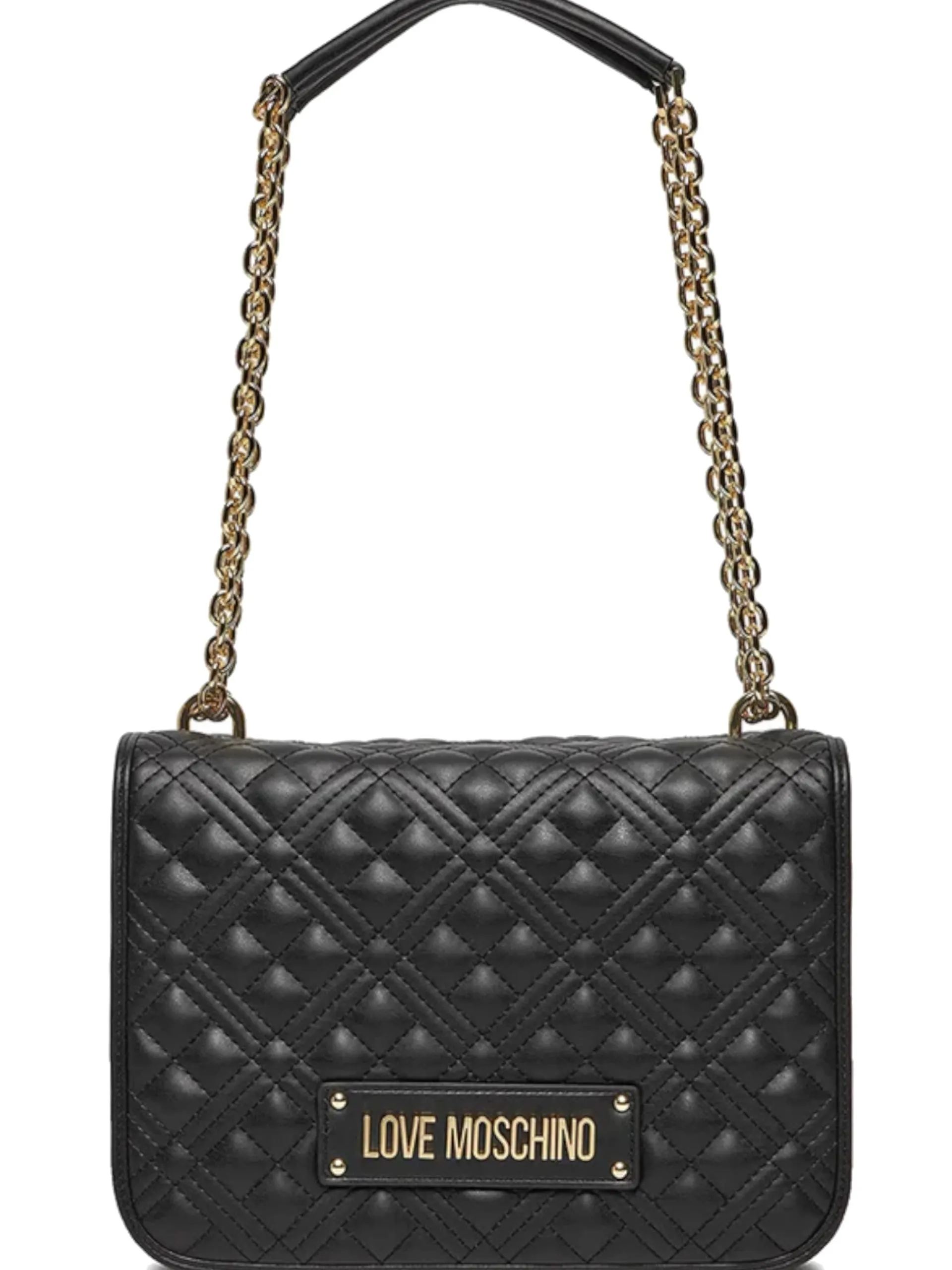 LOVE MOSCHINO Borse*Borsa Moschino nera da donna con tracolla, modello Quilted JC4000