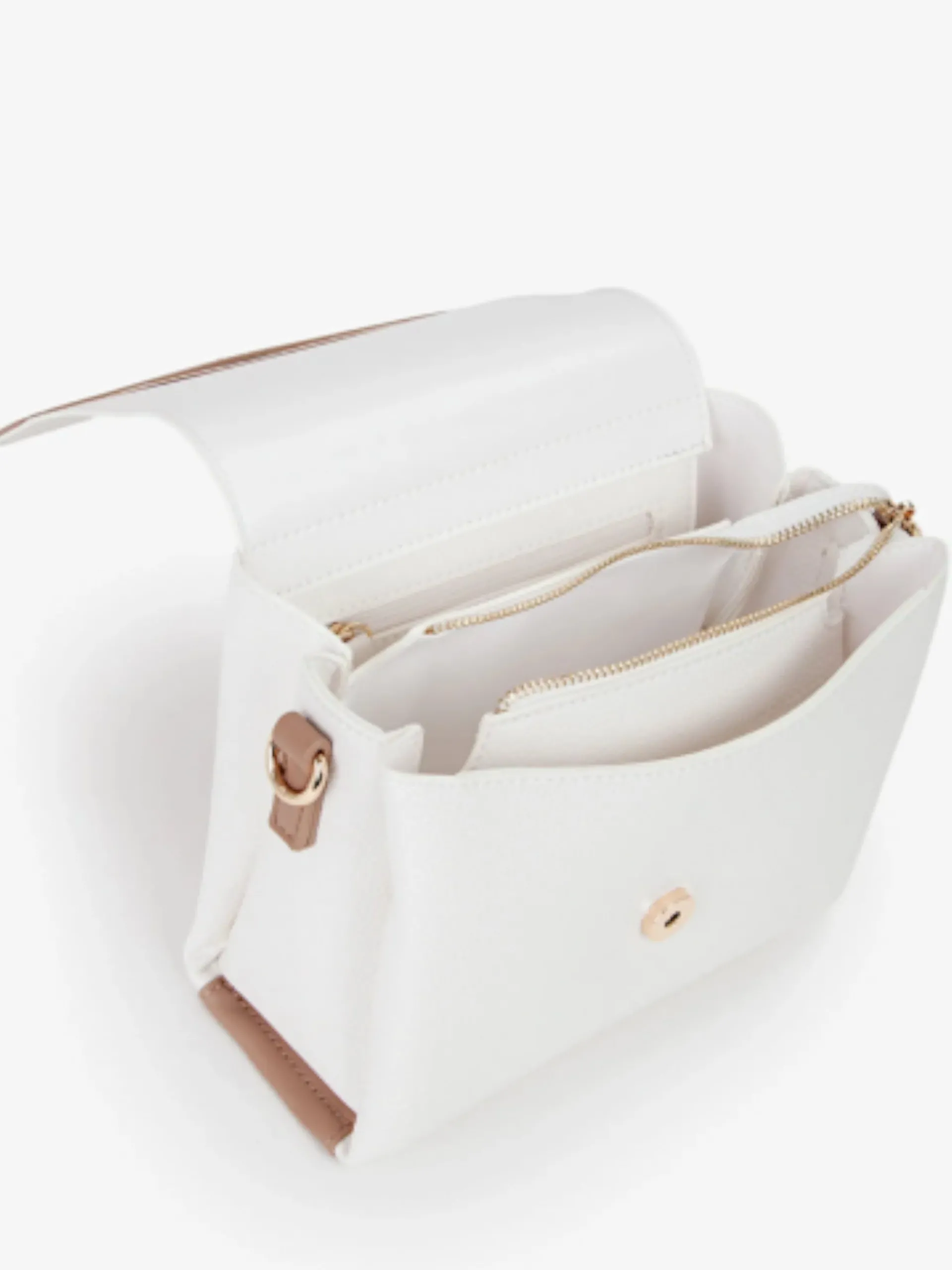VALENTINO ACCESSORI Borse*Borsa Valentino bianca Alexia Medium con tracolla logata VBS5A806