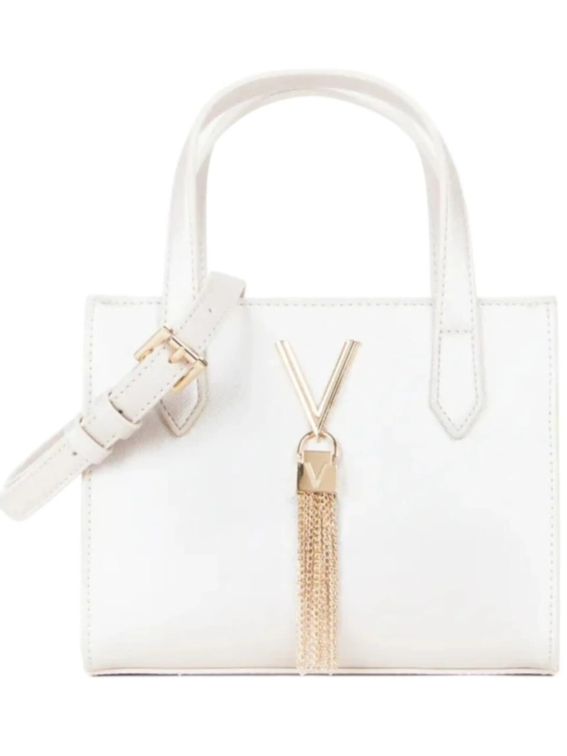 VALENTINO ACCESSORI Borse*Borsa Valentino bianca Divina Sa Medium da donna con tracolla VBS1IJ15