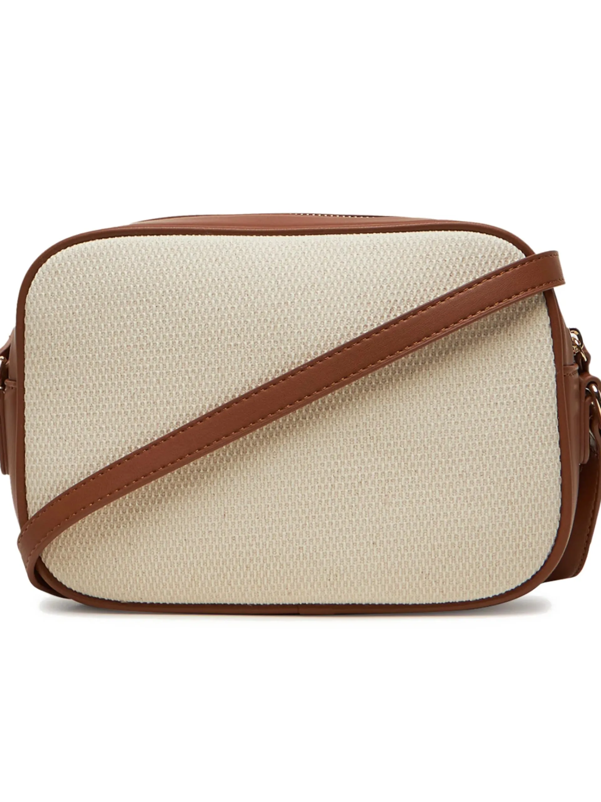 VALENTINO ACCESSORI Borse*Borsa Valentino bianca e marrone Covent Medium da donna con tracolla VBS7QO15