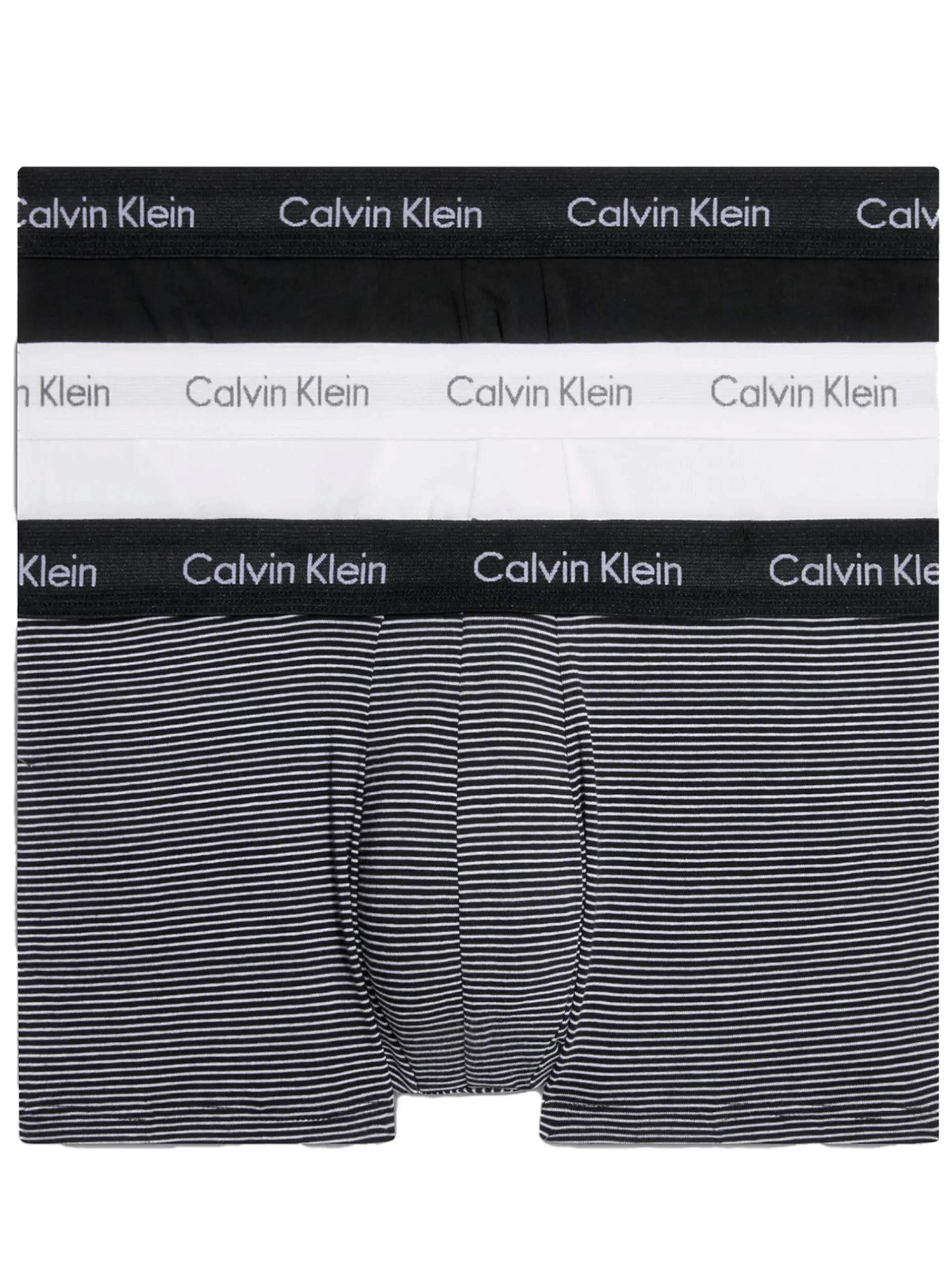CALVIN KLEIN Boxer*Boxer bianchi, neri e a righe da uomo Low Rise Trunk x3 0000U2664G