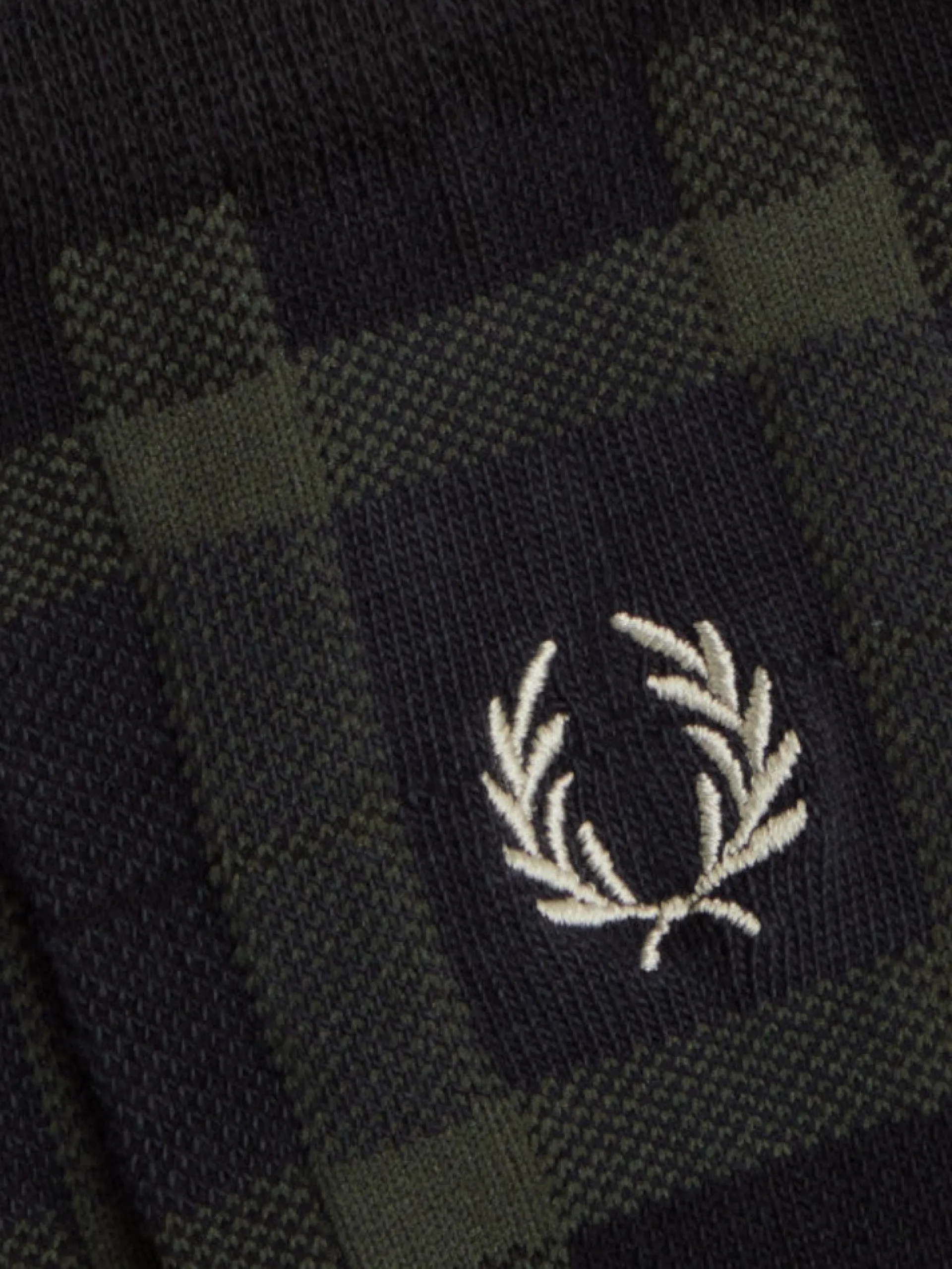 FRED PERRY Calzini*Calzini neri da uomo Tartan C6150