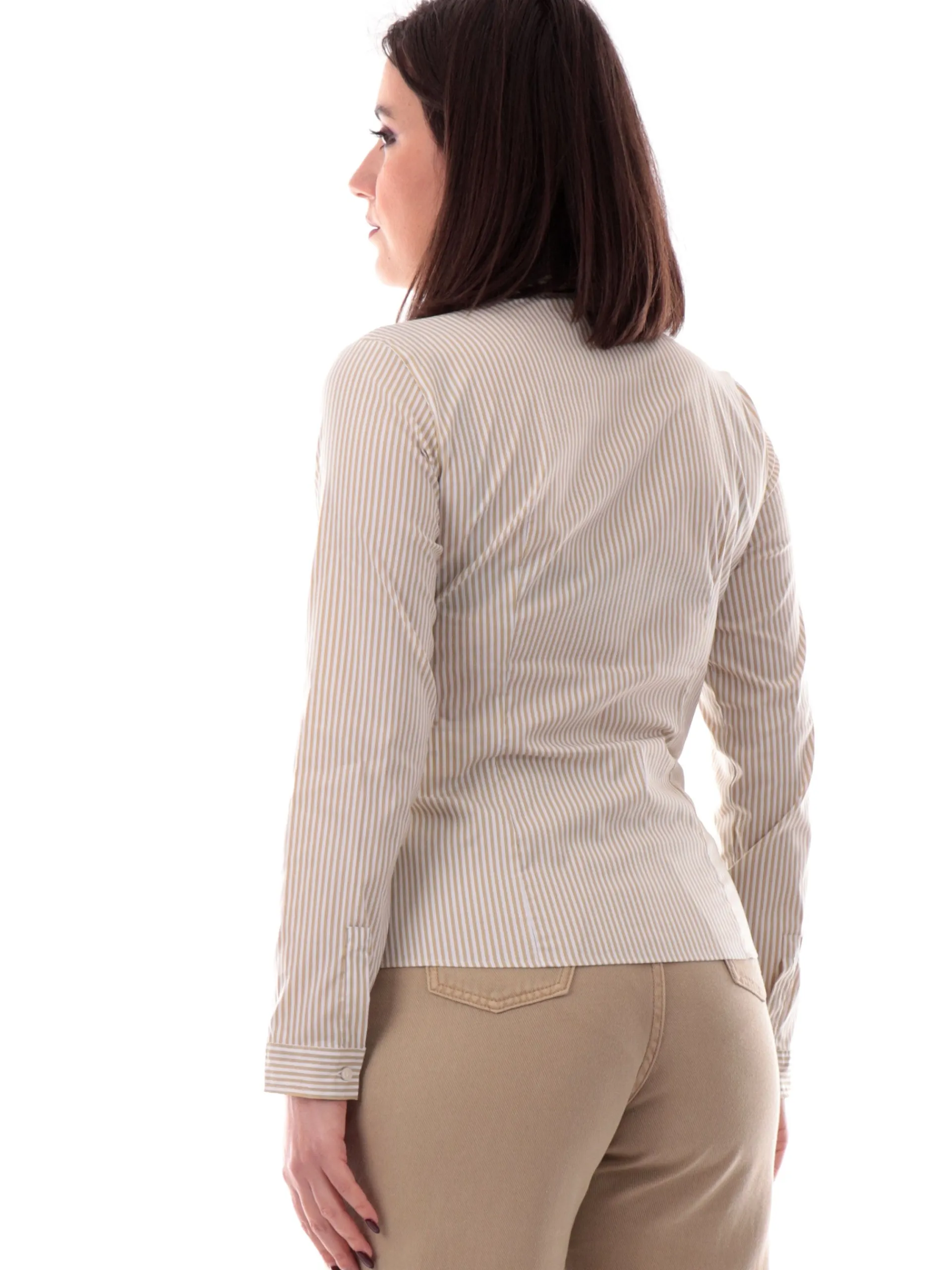 EMME MARELLA Top & Camicie*Camicia a righe bianca da donna in cotone RACER