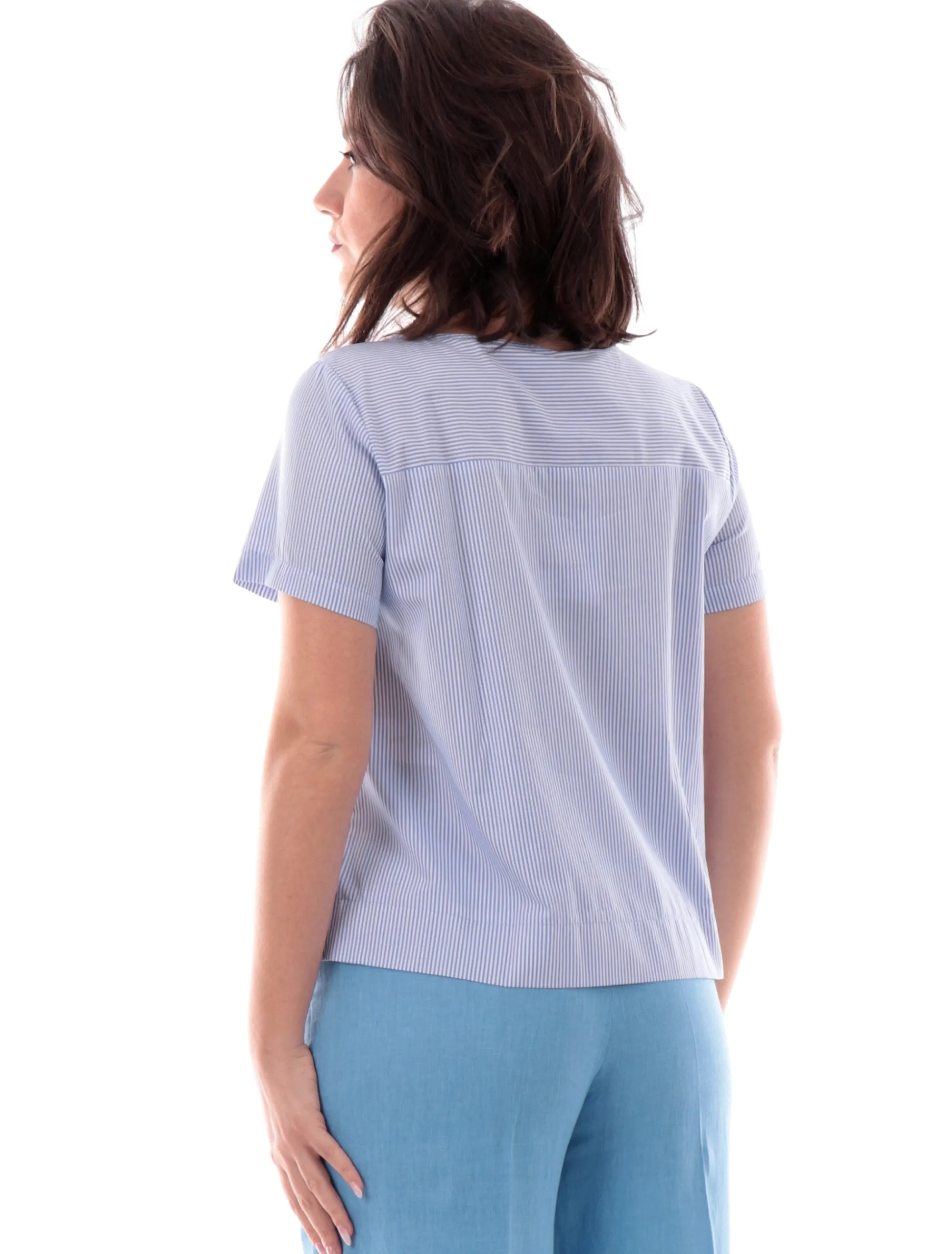 EMME MARELLA Top & Camicie*Camicia a righe blu da donna vestibilità morbida MARACAS