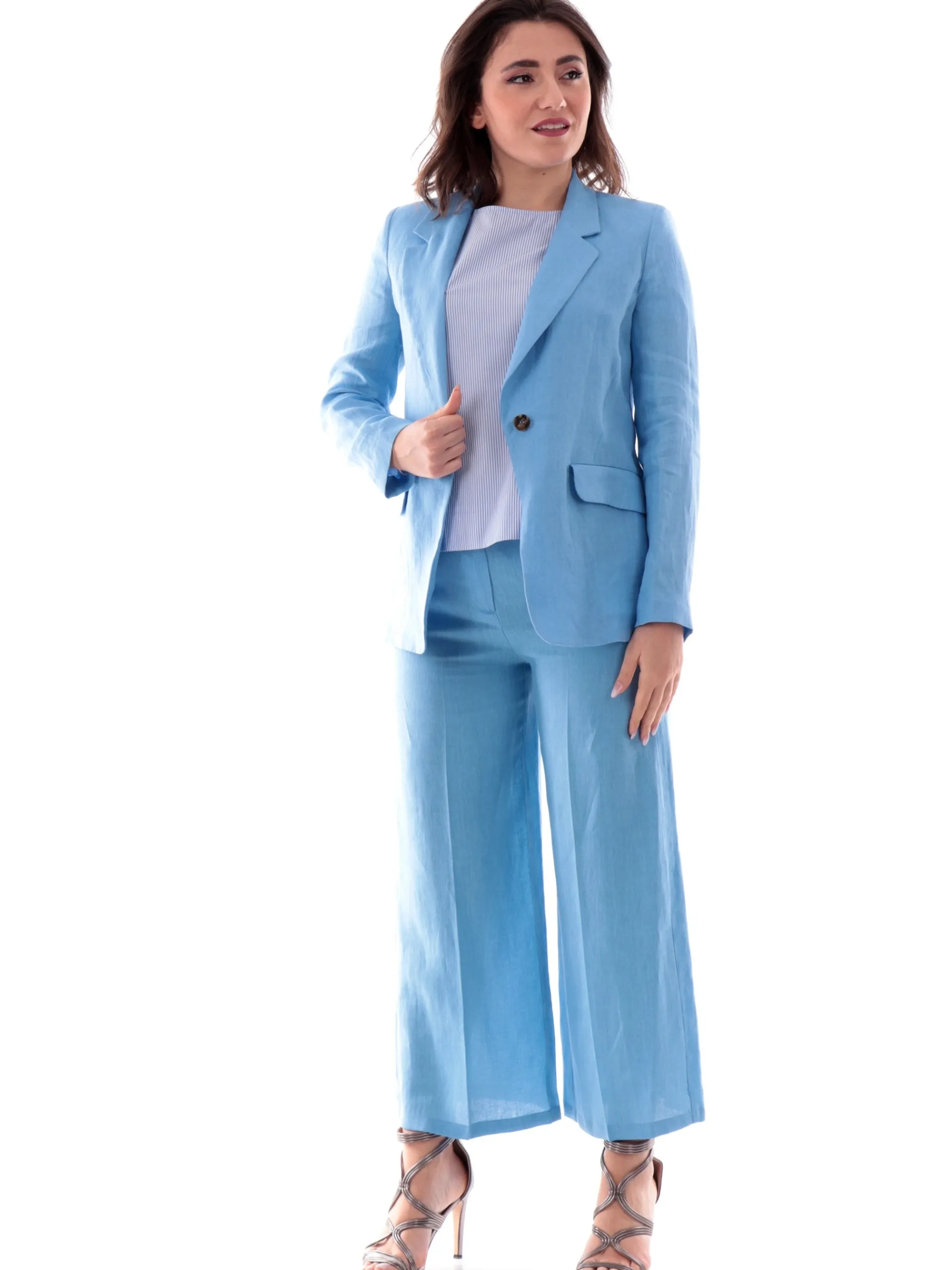EMME MARELLA Top & Camicie*Camicia a righe blu da donna vestibilità morbida MARACAS