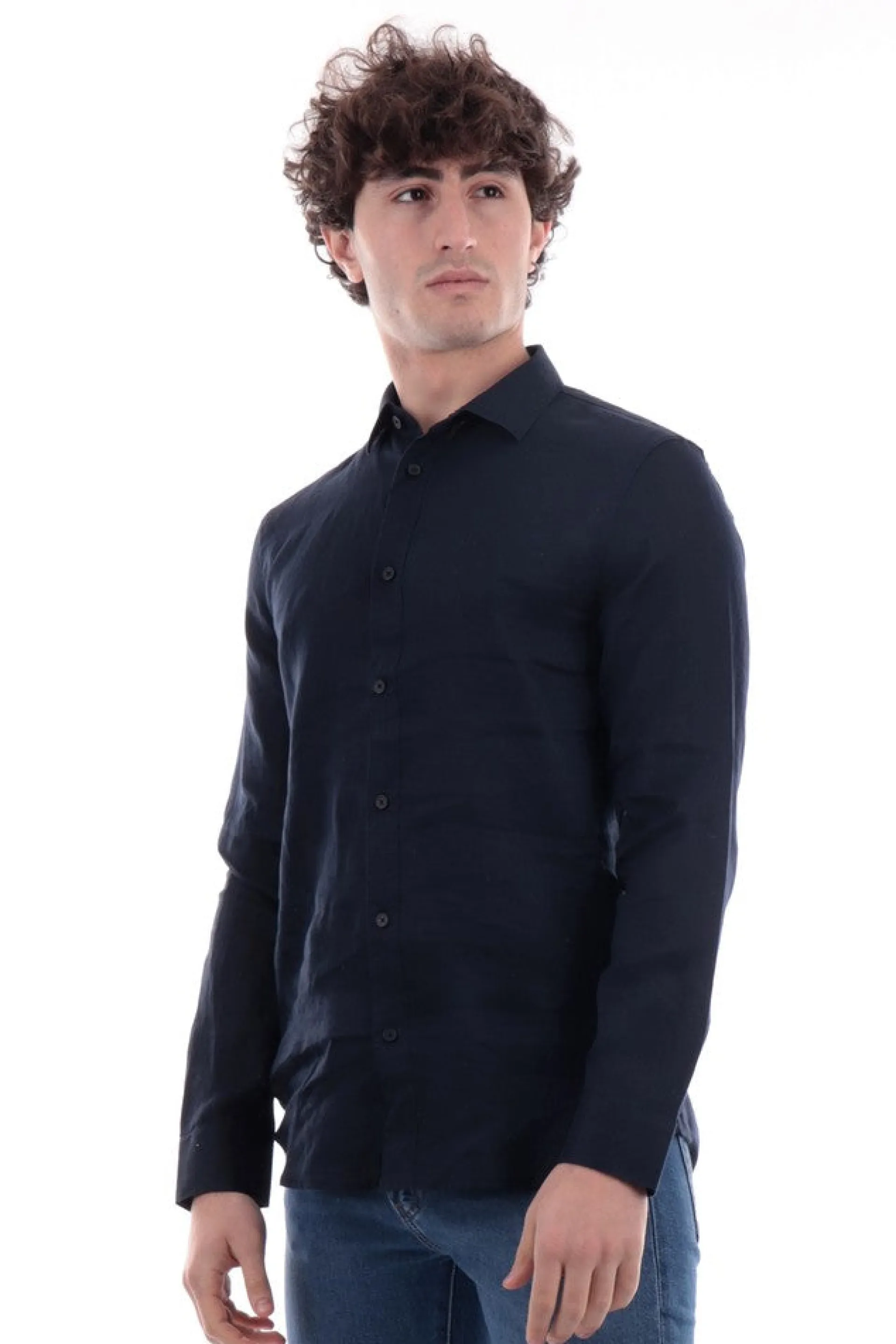 ARMANI EXCHANGE Camicie*Camicia AX da uomo blu 8NZC50ZNCFZ