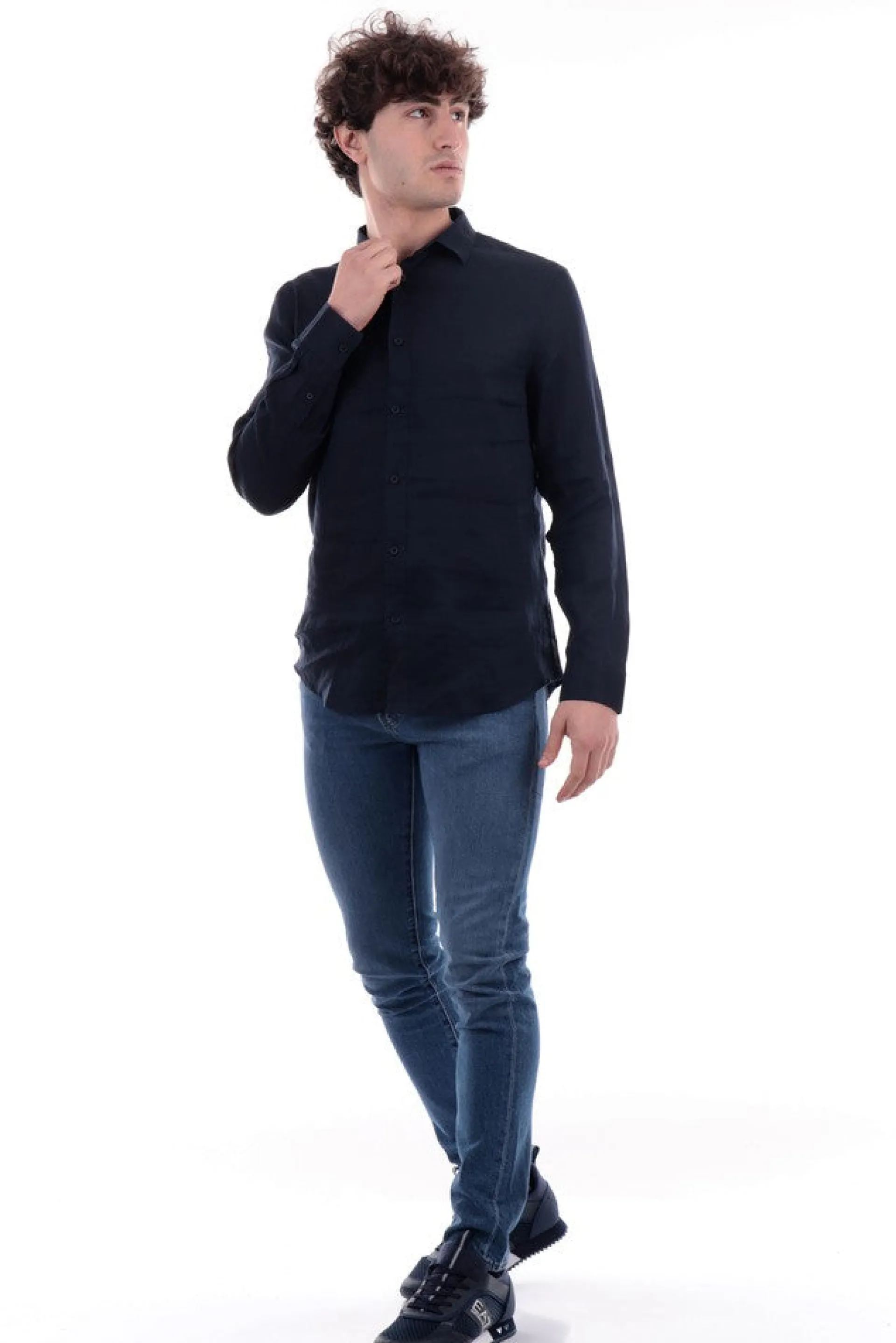 ARMANI EXCHANGE Camicie*Camicia AX da uomo blu 8NZC50ZNCFZ