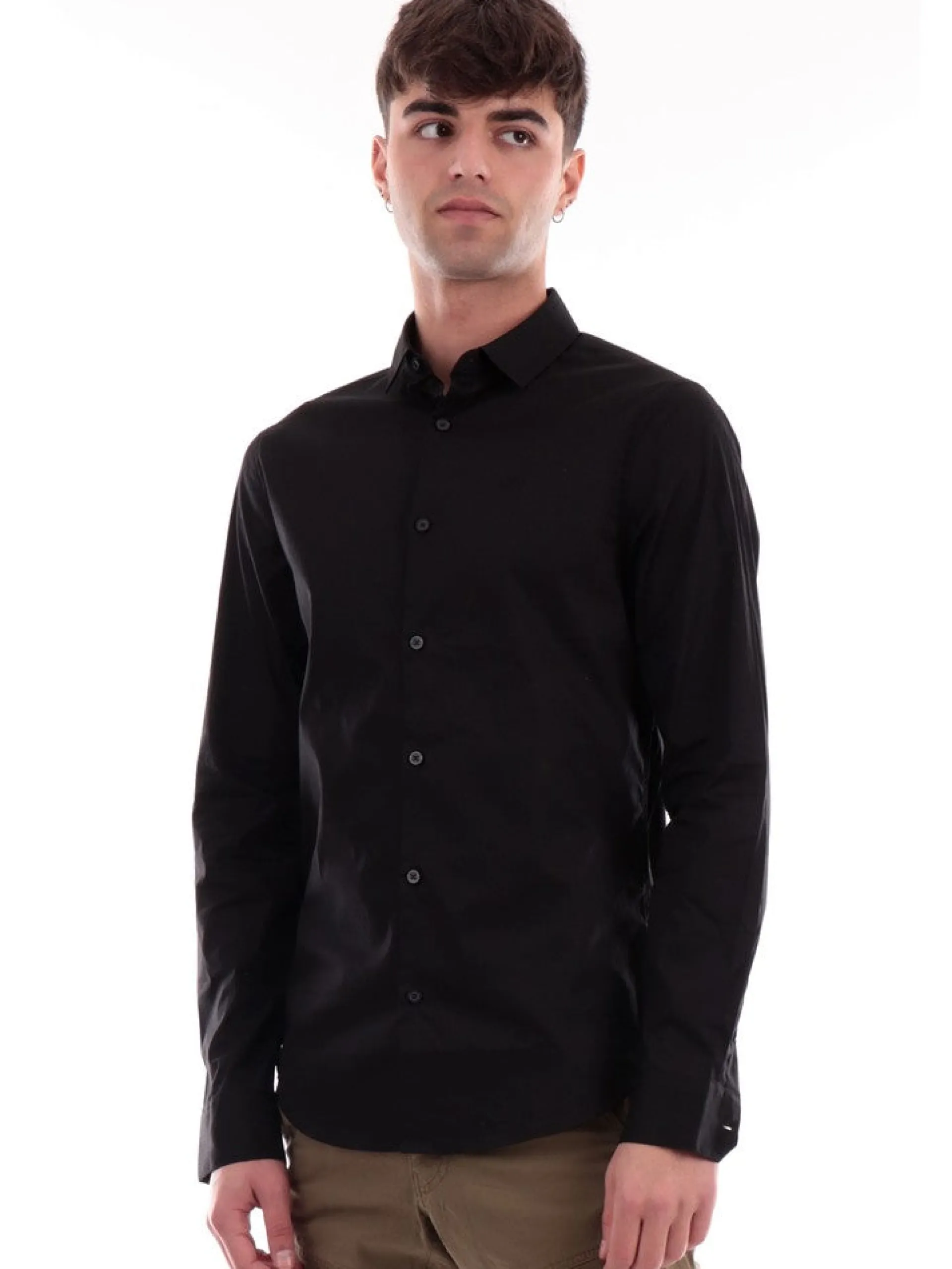 ARMANI EXCHANGE Camicie*Camicia AX nera da uomo 8NZC31ZN28Z