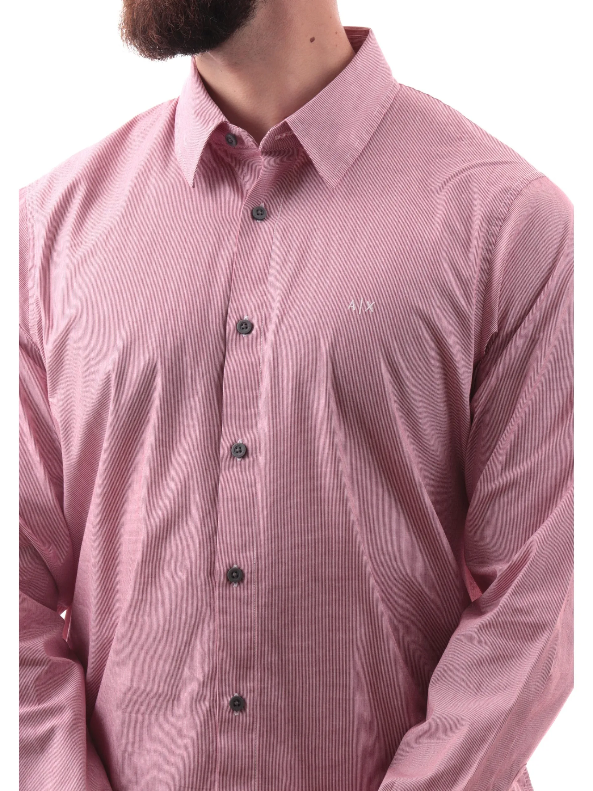 ARMANI EXCHANGE Camicie*Camicia righe bianche e rosse XM000445AF13007F da uomo