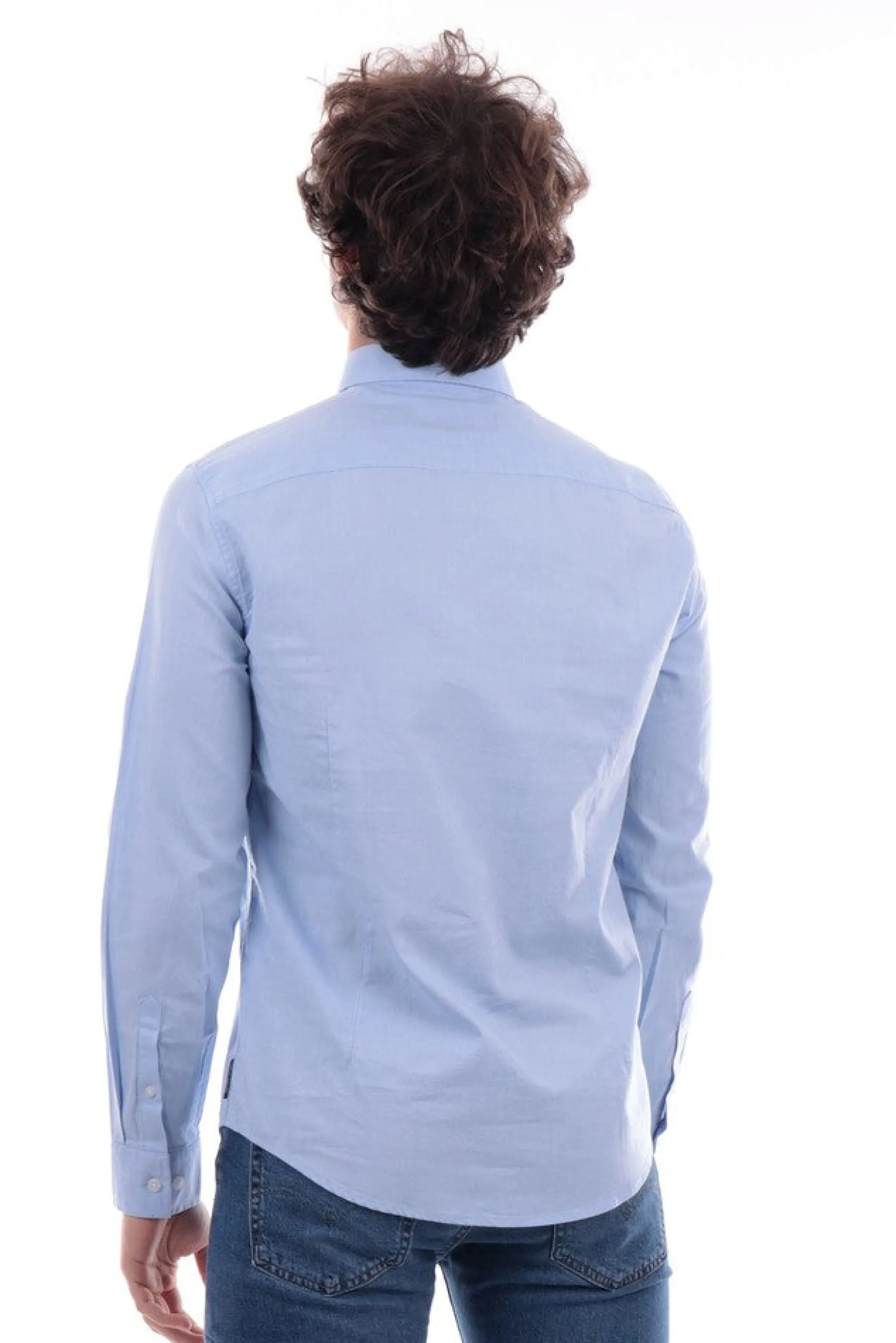 ARMANI EXCHANGE Camicie*Camicia AX celeste da uomo 8NZCGBZ8ANZ